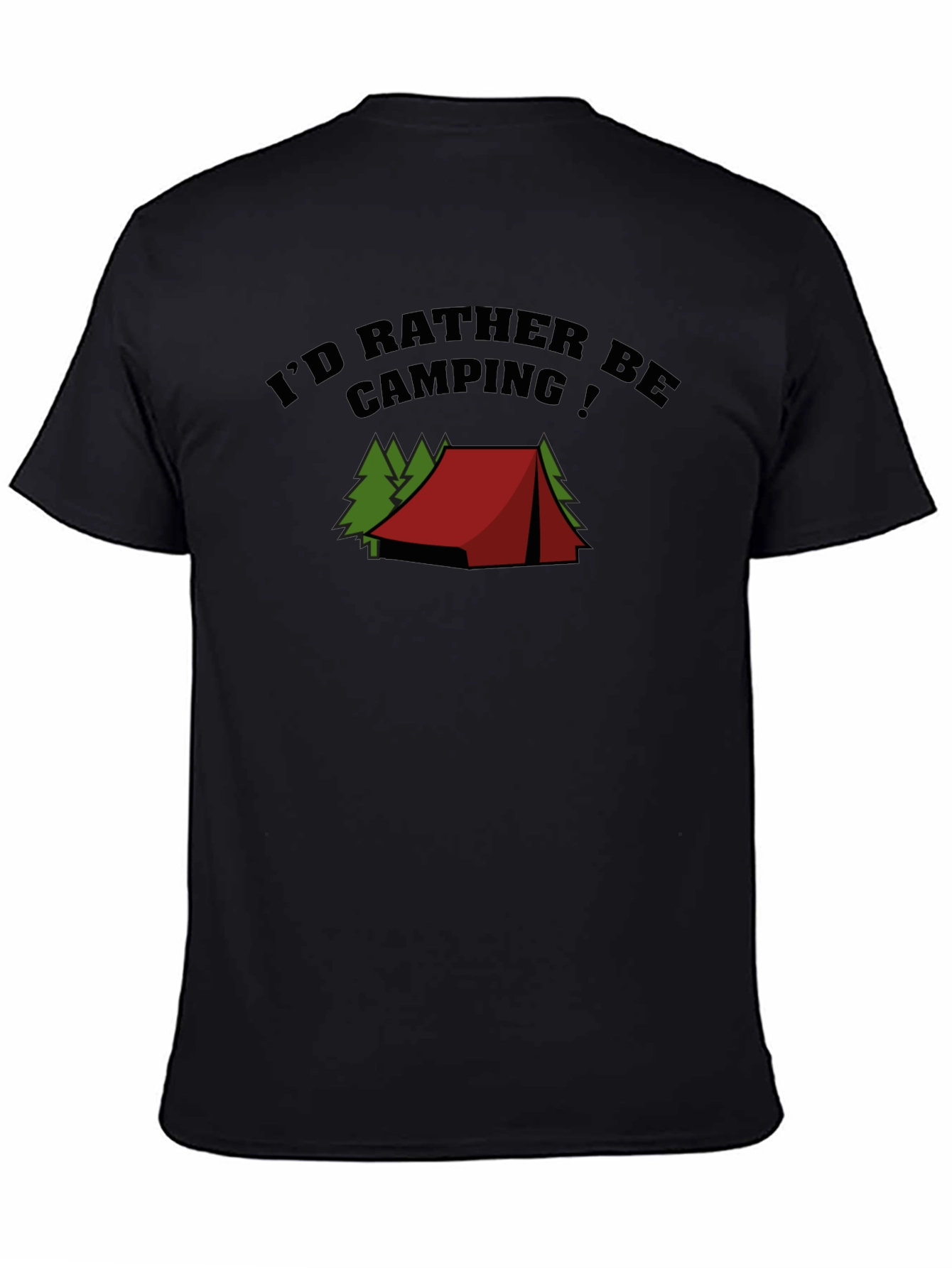 Camping Lover Black T-Shirt