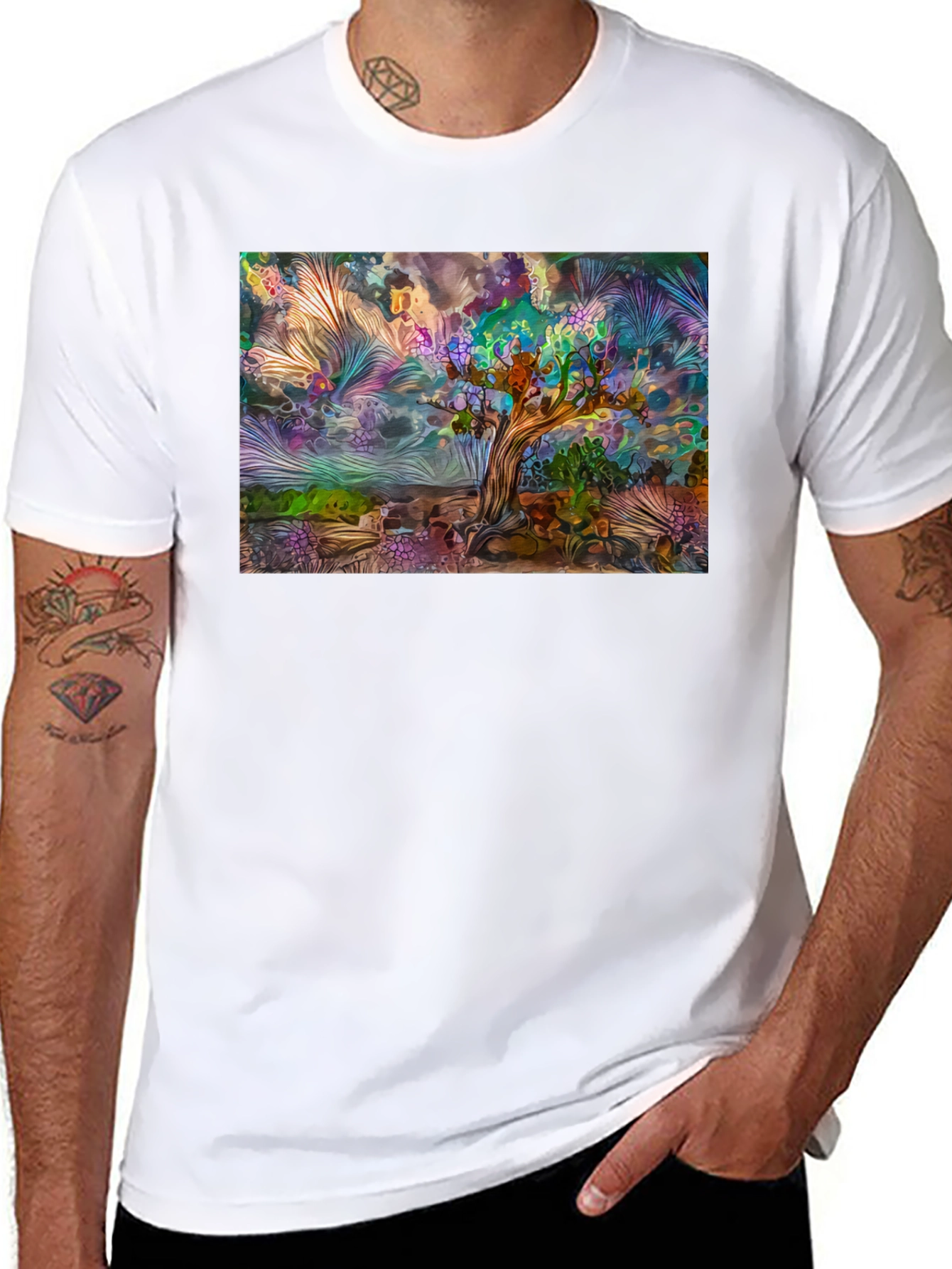 Artistic Landscape Graphic Tee