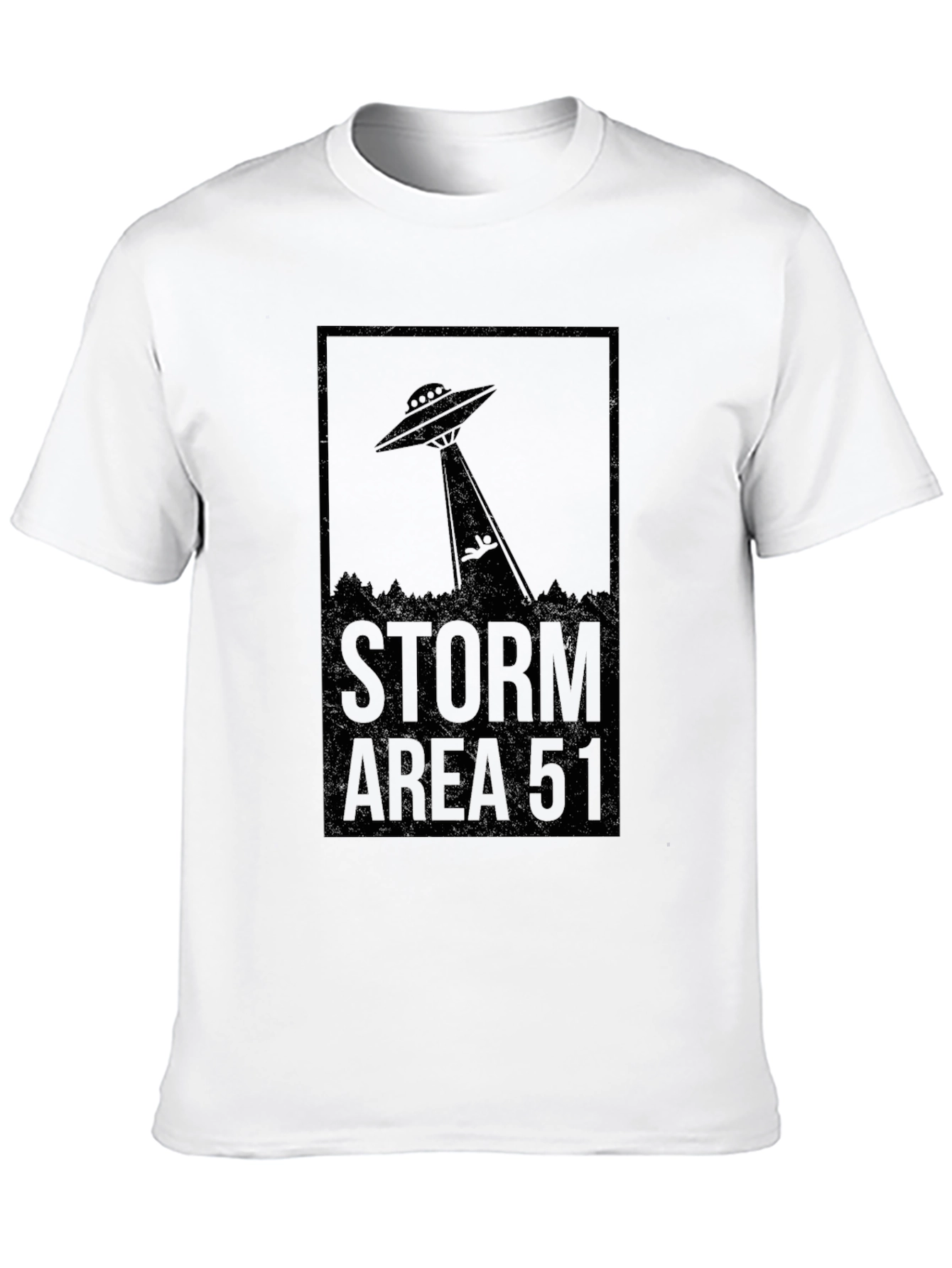 Storm Area 51 UFO Graphic Tee - Black