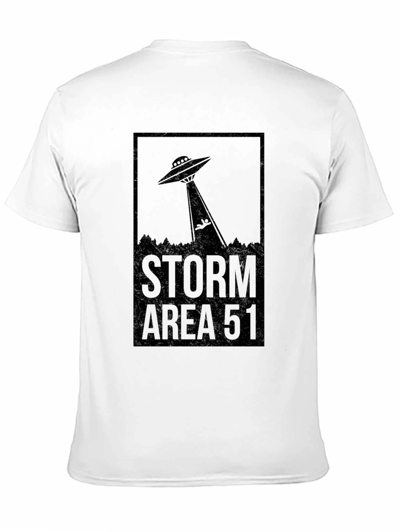 Storm Area 51 UFO Graphic Tee - Black