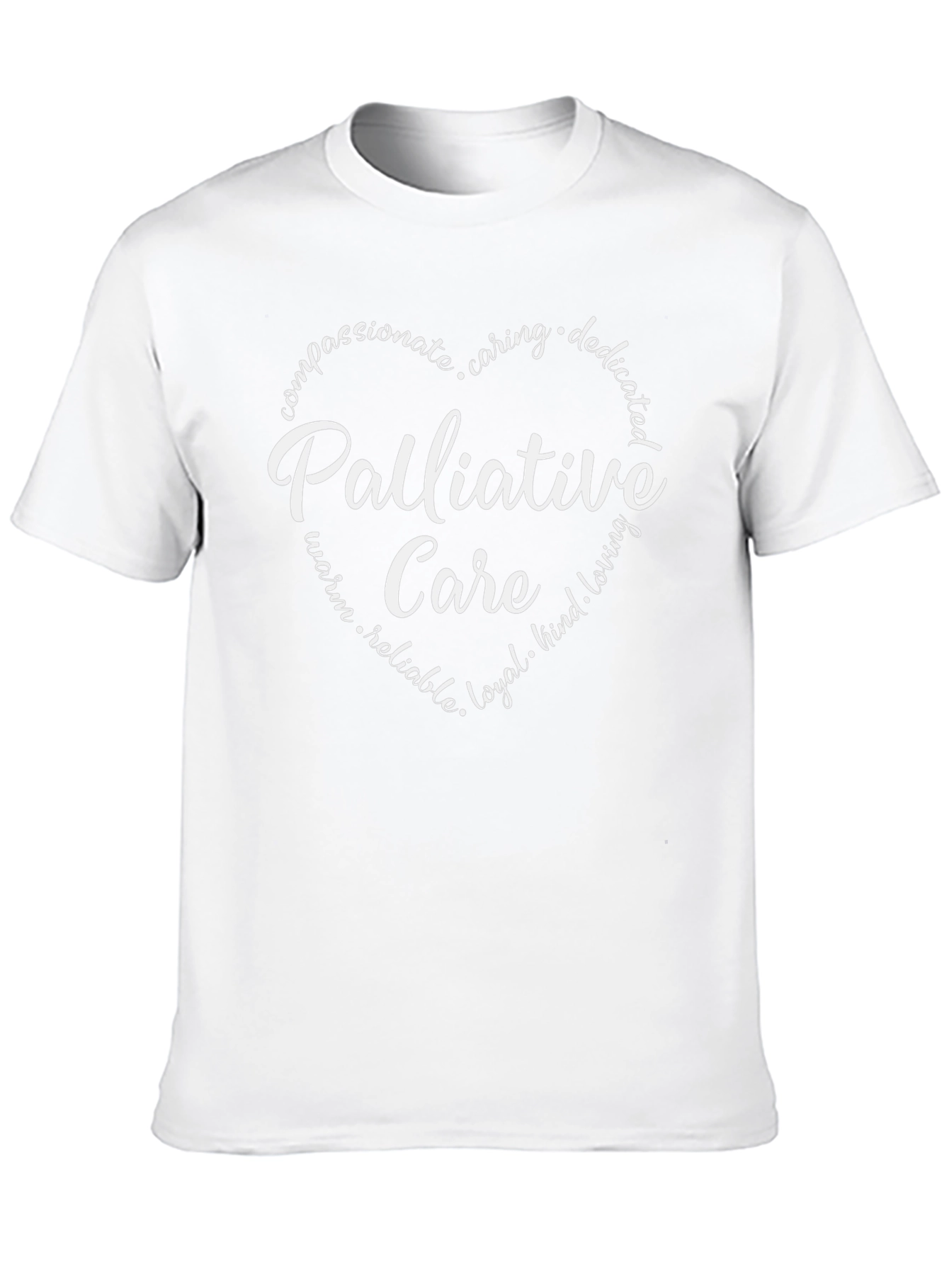 Palliative Care Heart Graphic Tee - Black