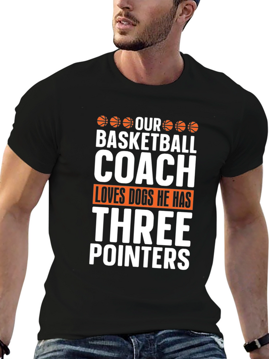 Our Basketball Coach Loves Dogs T-Shirt