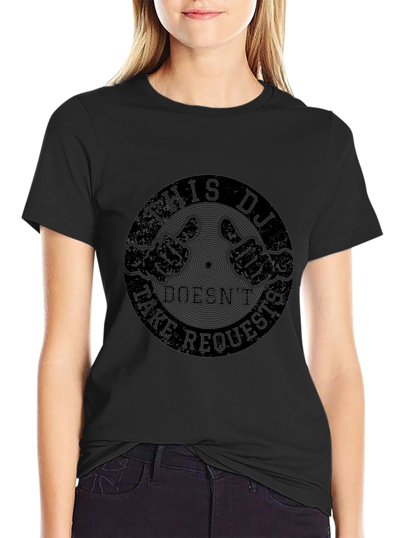 This DJ Doesnt Take Requests - Funny T-Shirt