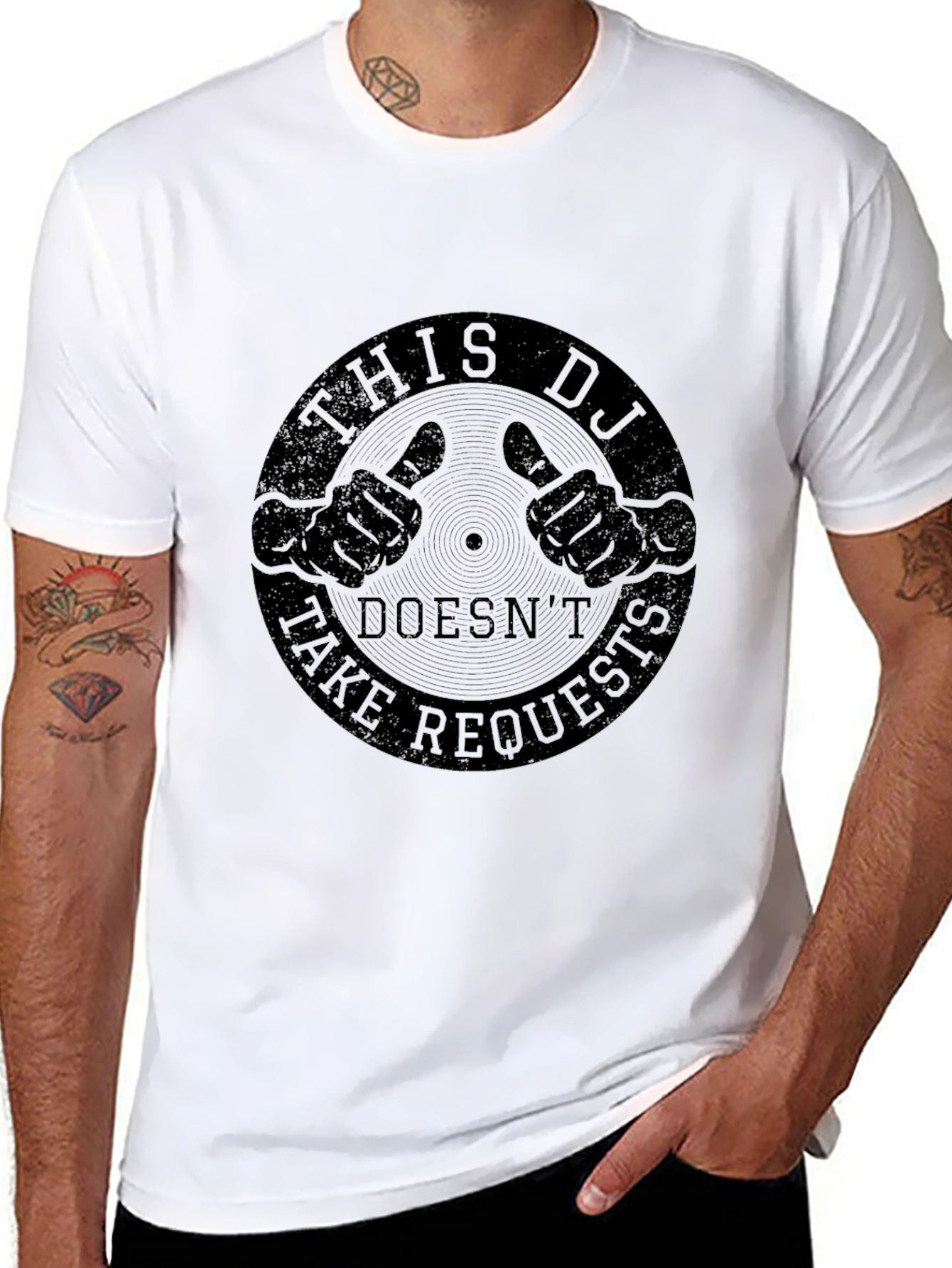 This DJ Doesnt Take Requests - Funny T-Shirt