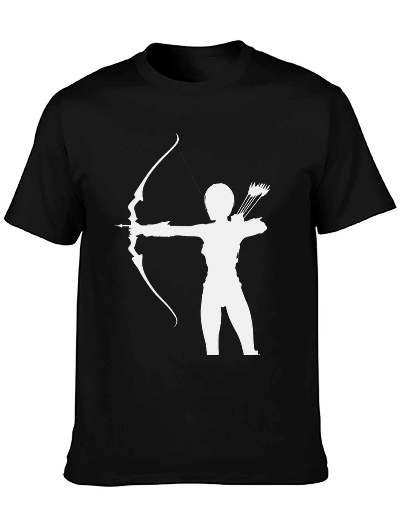 Archer Silhouette T-Shirt - Black Graphic Tee