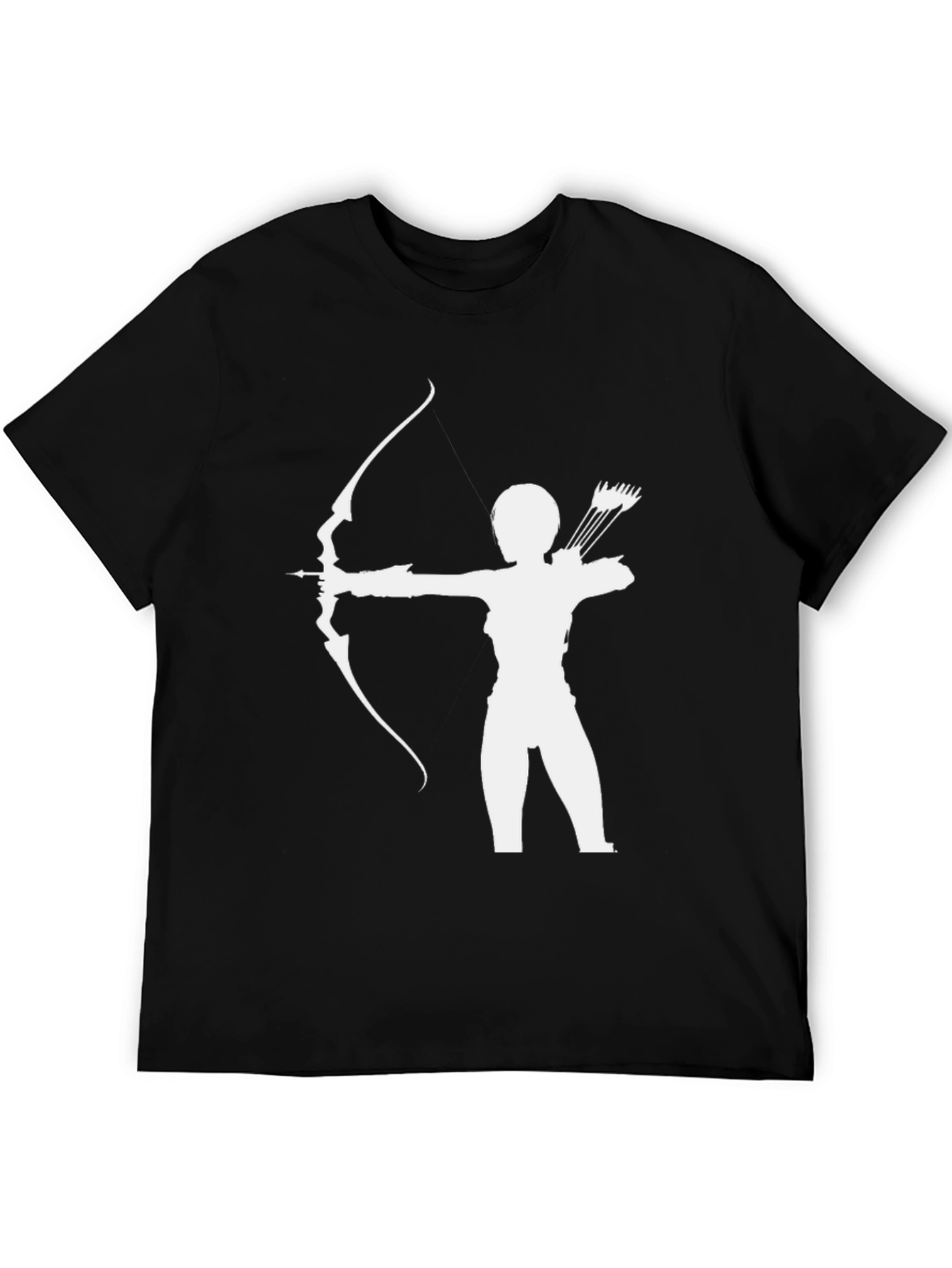 Archer Silhouette T-Shirt - Black Graphic Tee
