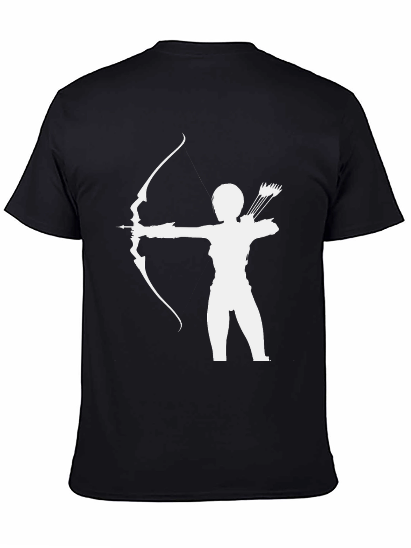 Archer Silhouette T-Shirt - Black Graphic Tee