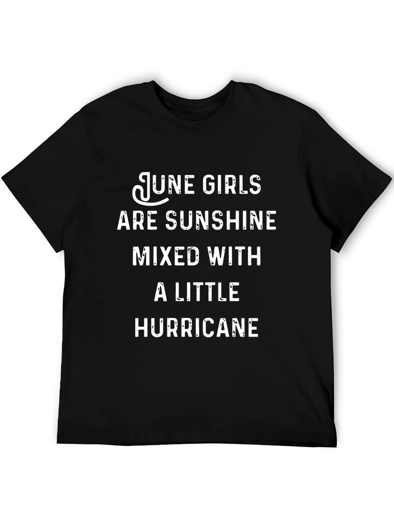 June Girls Sunshine Hurricane Black T-Shirt