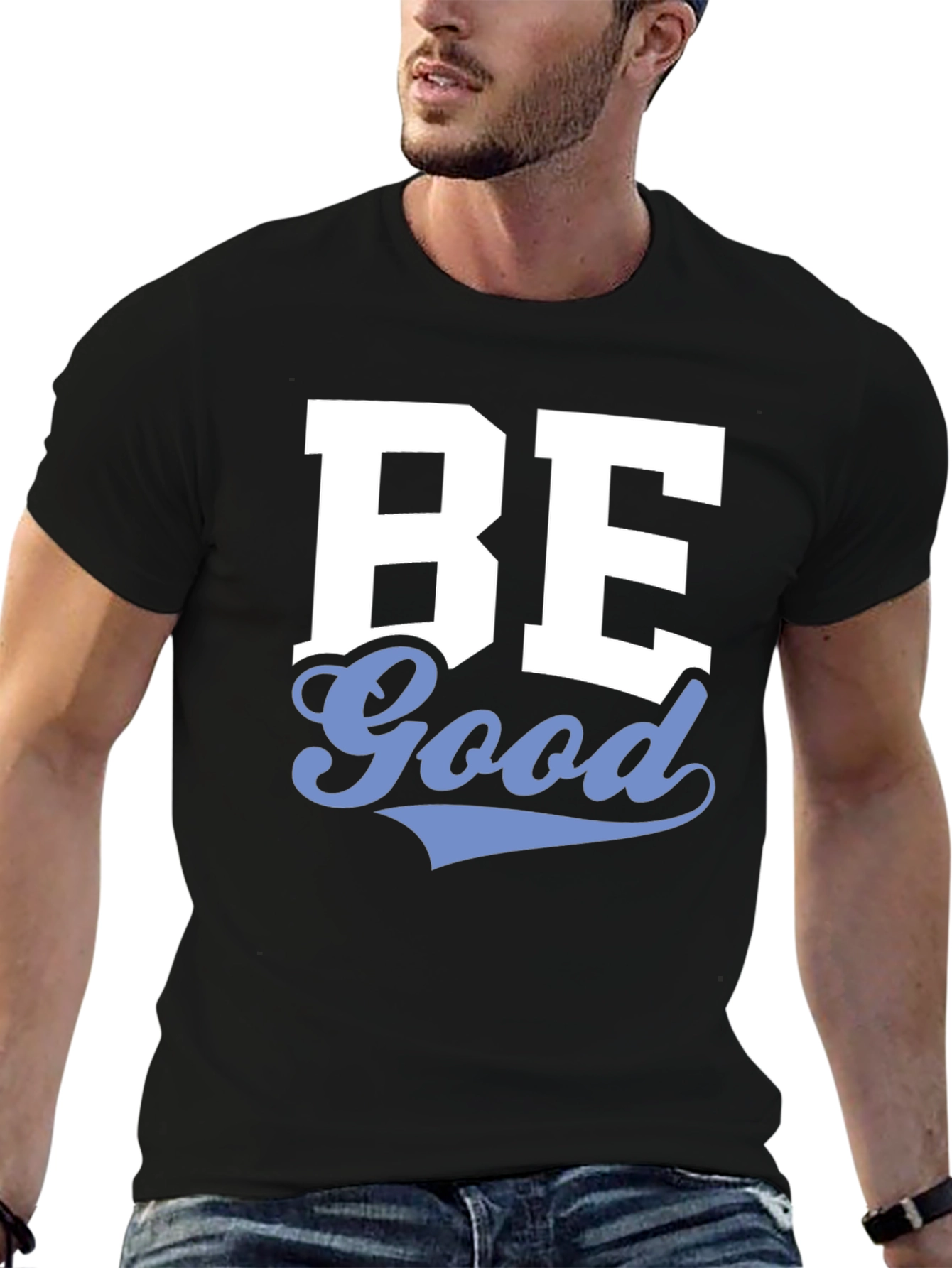 Be Good Graphic Tee - Stylish Black Cotton T-Shirt