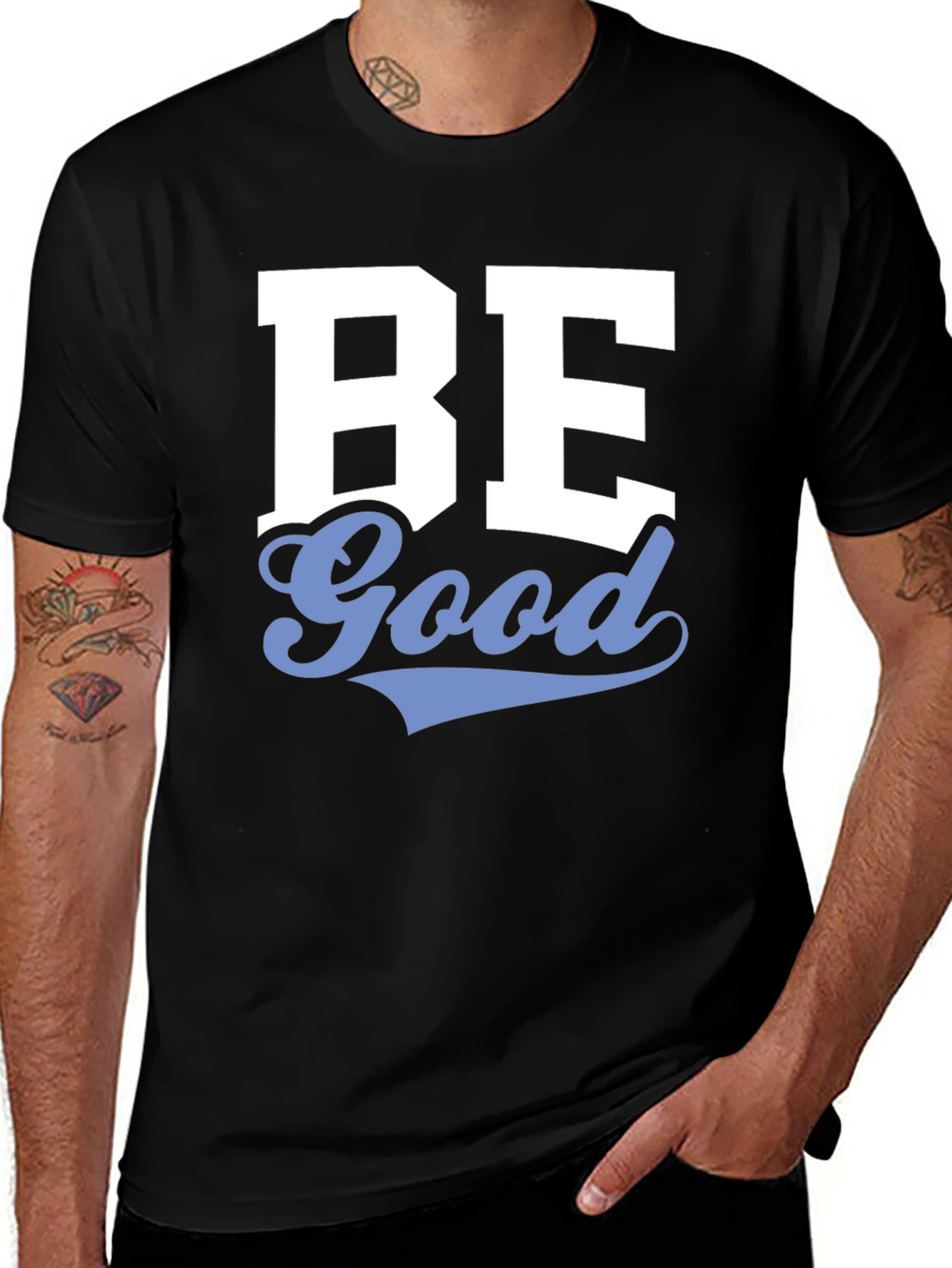 Be Good Graphic Tee - Stylish Black Cotton T-Shirt