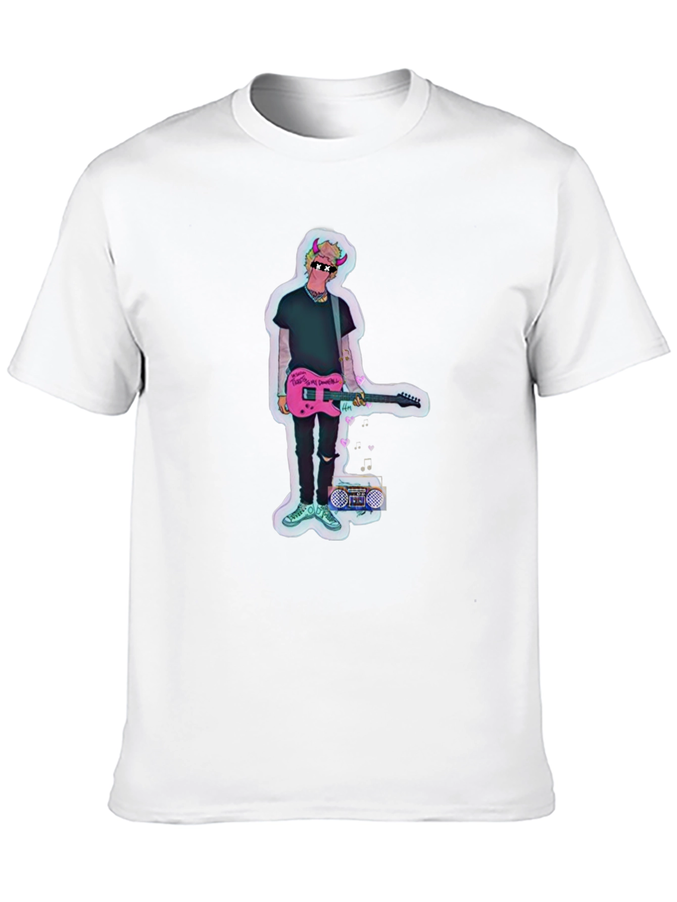 Cool Graphic Print Black T-Shirt