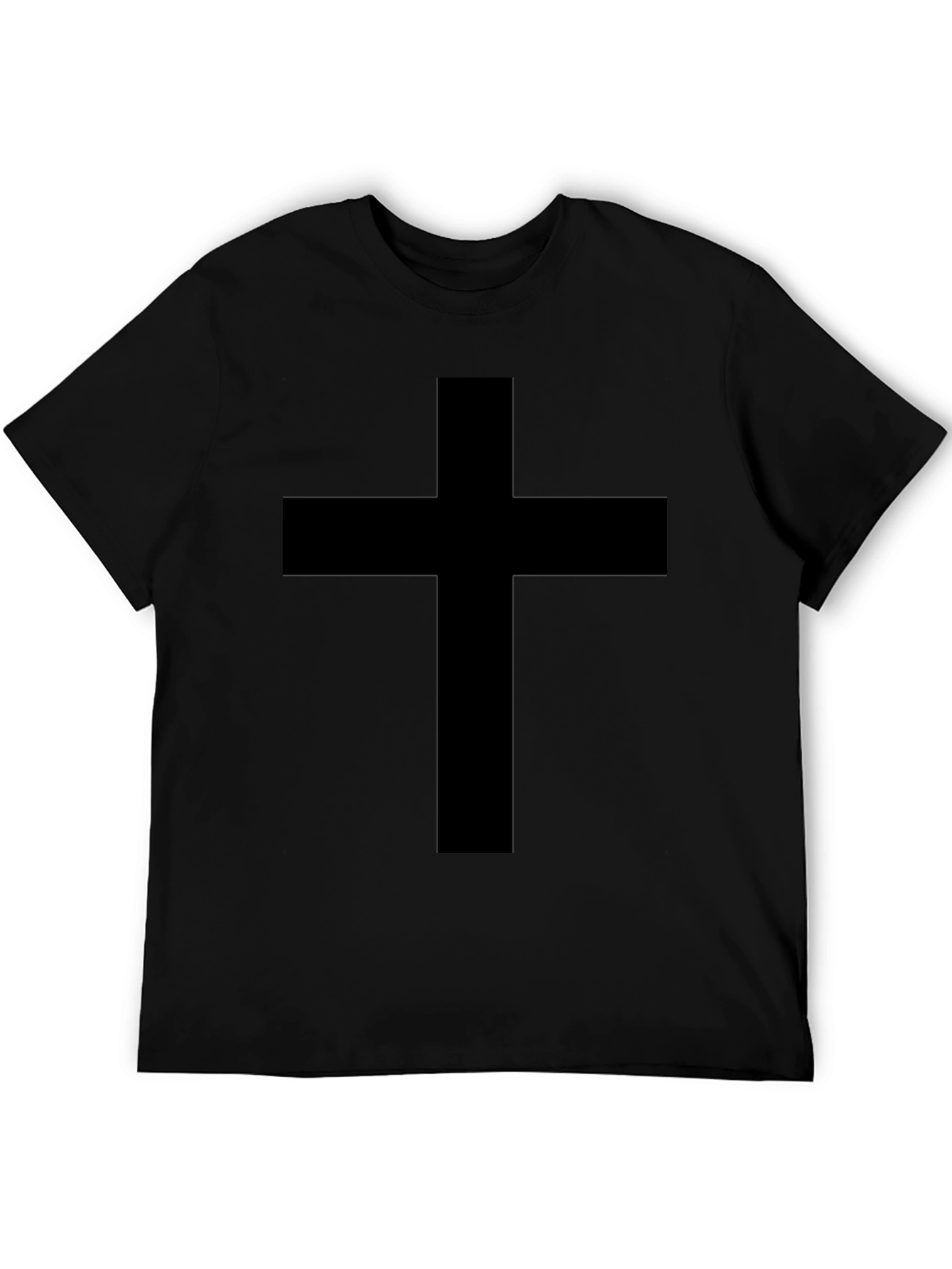 Black Cross Graphic T-Shirt - Christian Apparel