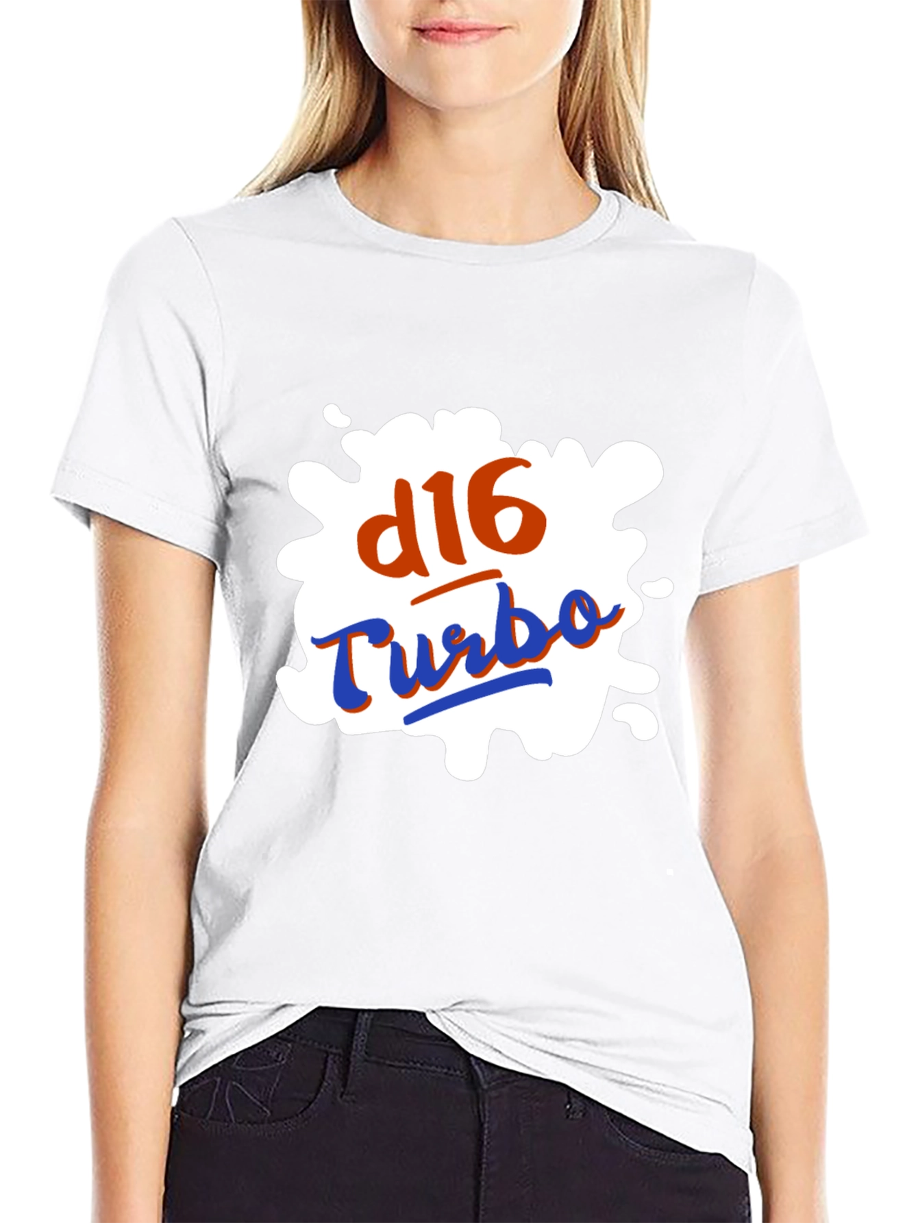 D16 Turbo Graphic T-Shirt - Bold Automotive Style