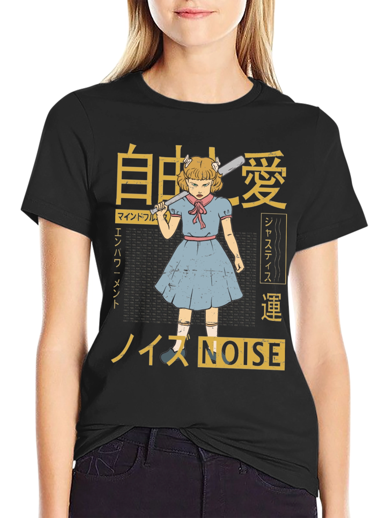 Edgy Anime Graphic Tee - Retro Style