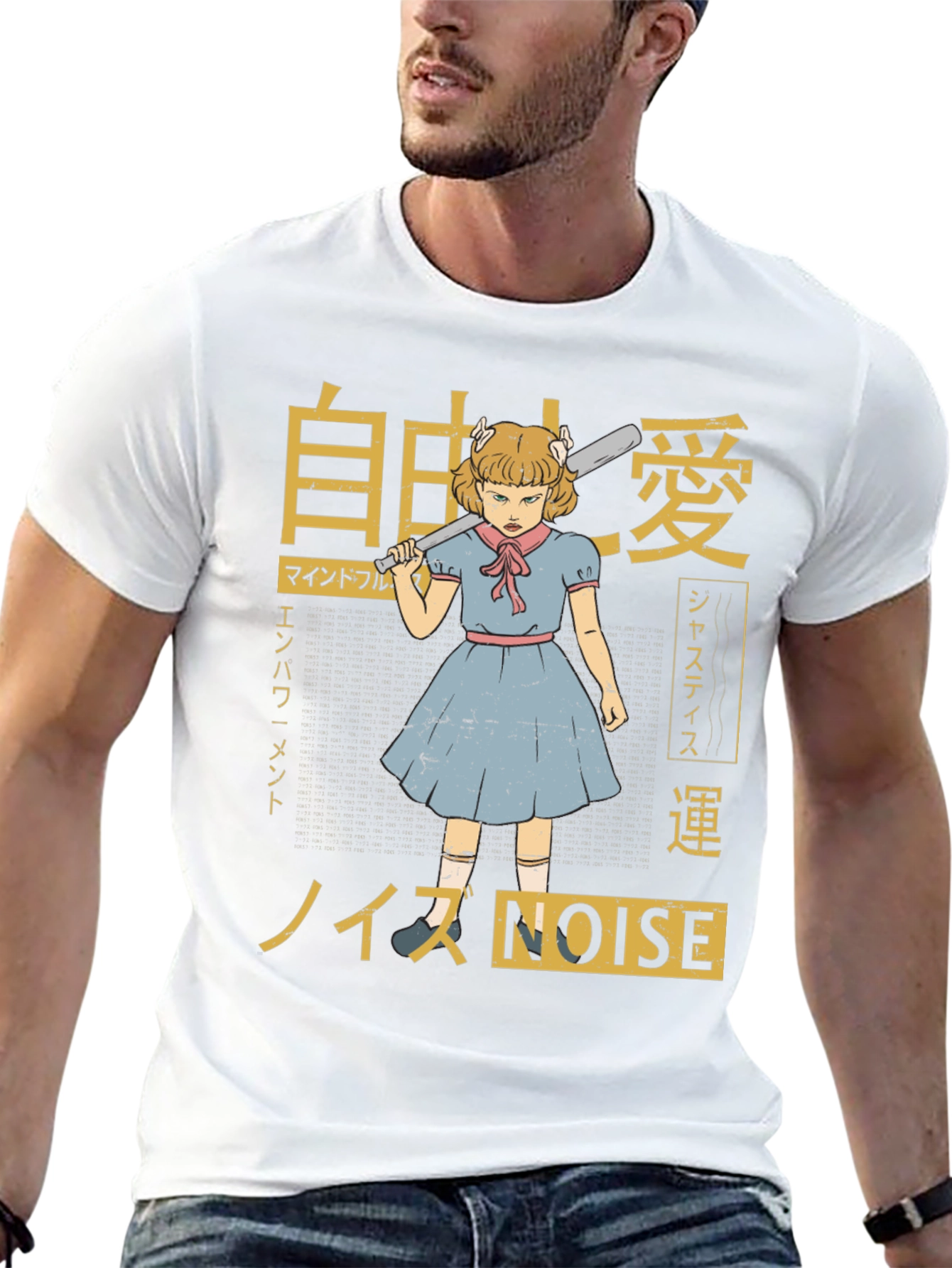 Edgy Anime Graphic Tee - Retro Style