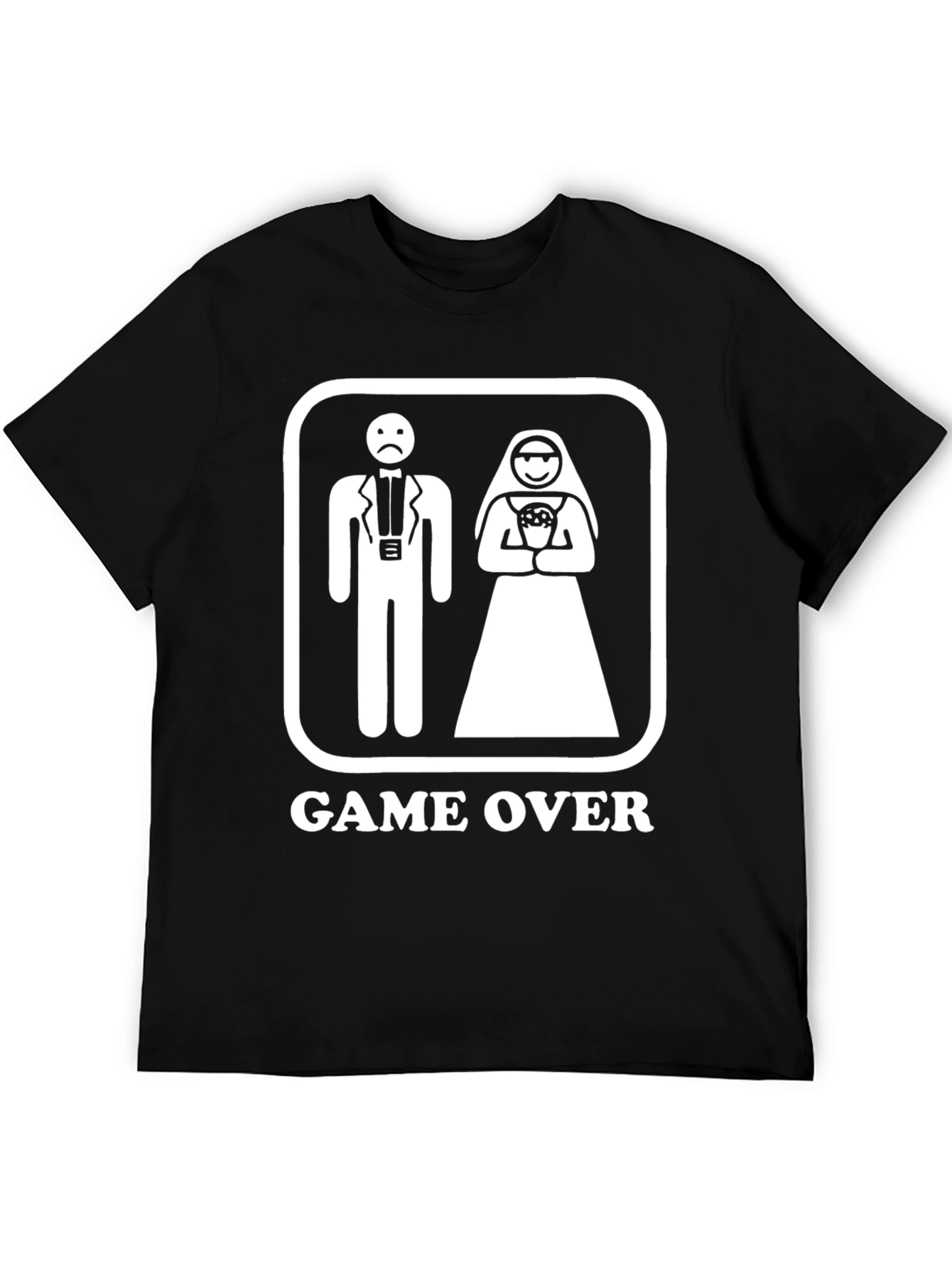Game Over Groom Bride Graphic T-Shirt
