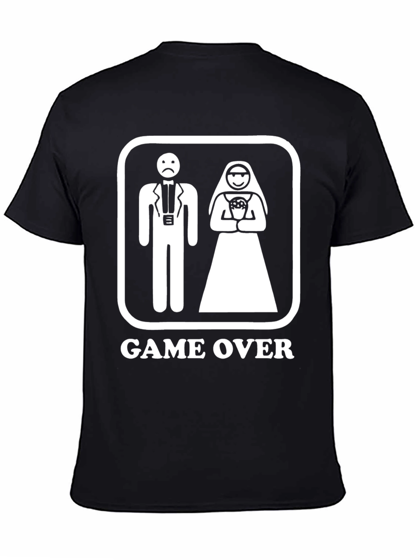 Game Over Groom Bride Graphic T-Shirt