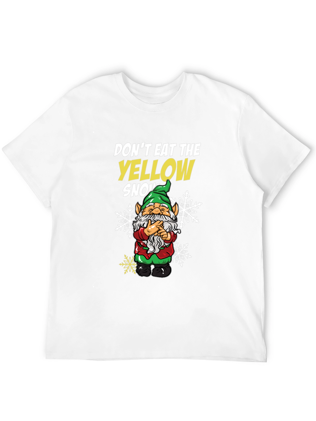 Dont Eat The Yellow Snow Gnome T-Shirt