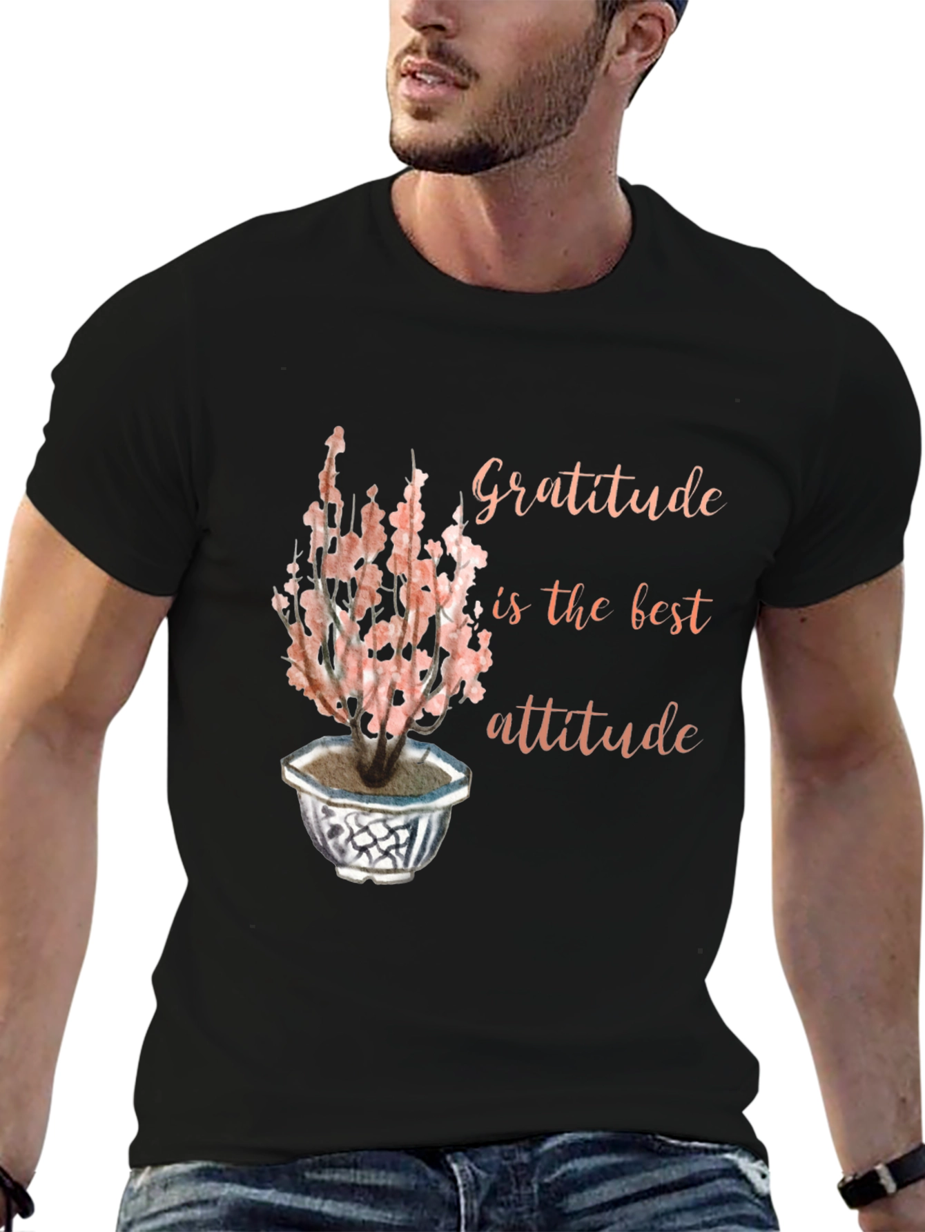 Gratitude is the Best Attitude Black T-Shirt