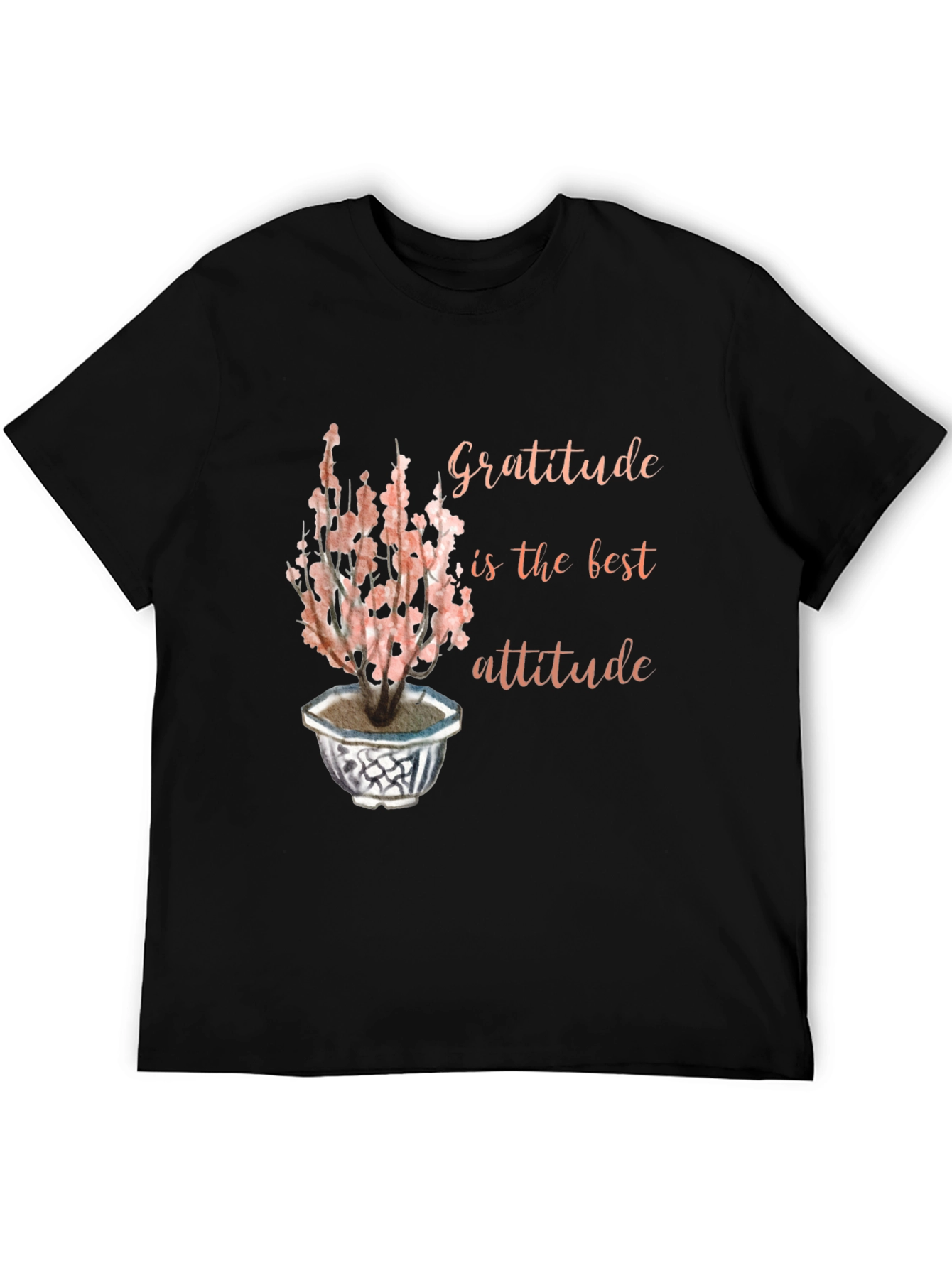 Gratitude is the Best Attitude Black T-Shirt