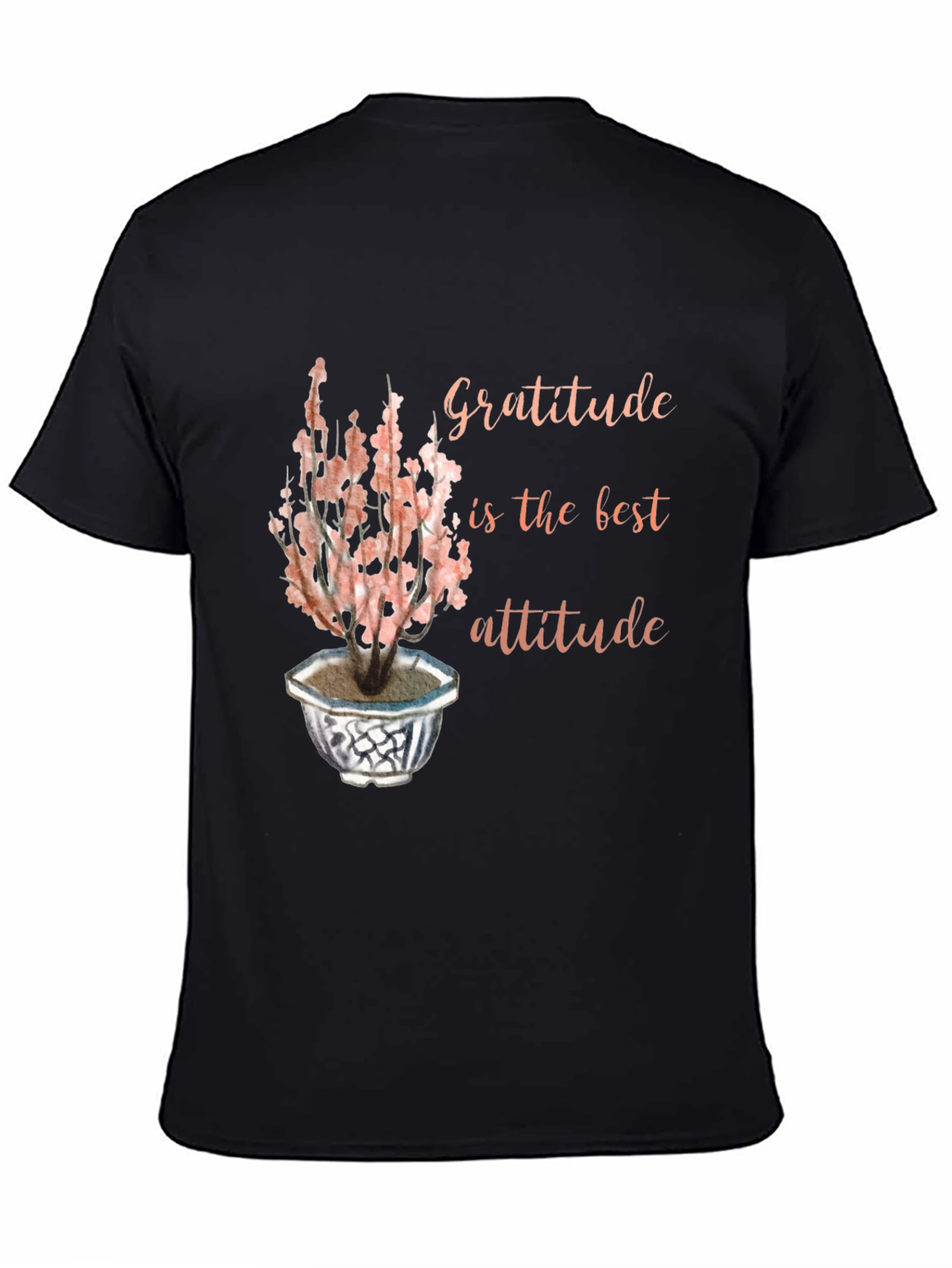 Gratitude is the Best Attitude Black T-Shirt