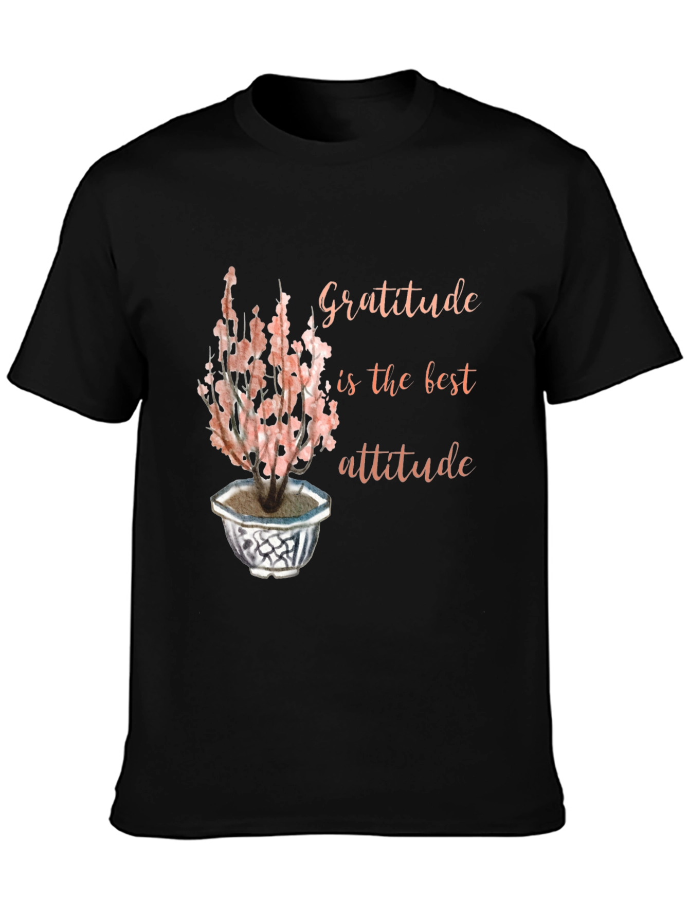 Gratitude is the Best Attitude Black T-Shirt