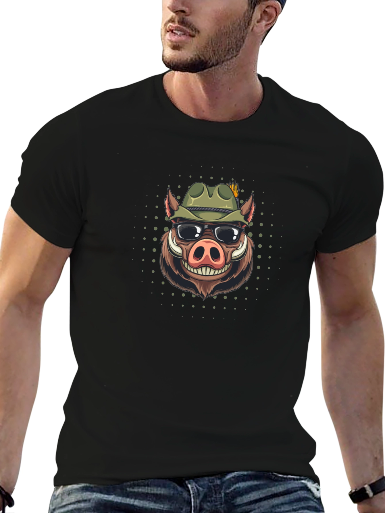 Cool Boar Graphic T-Shirt