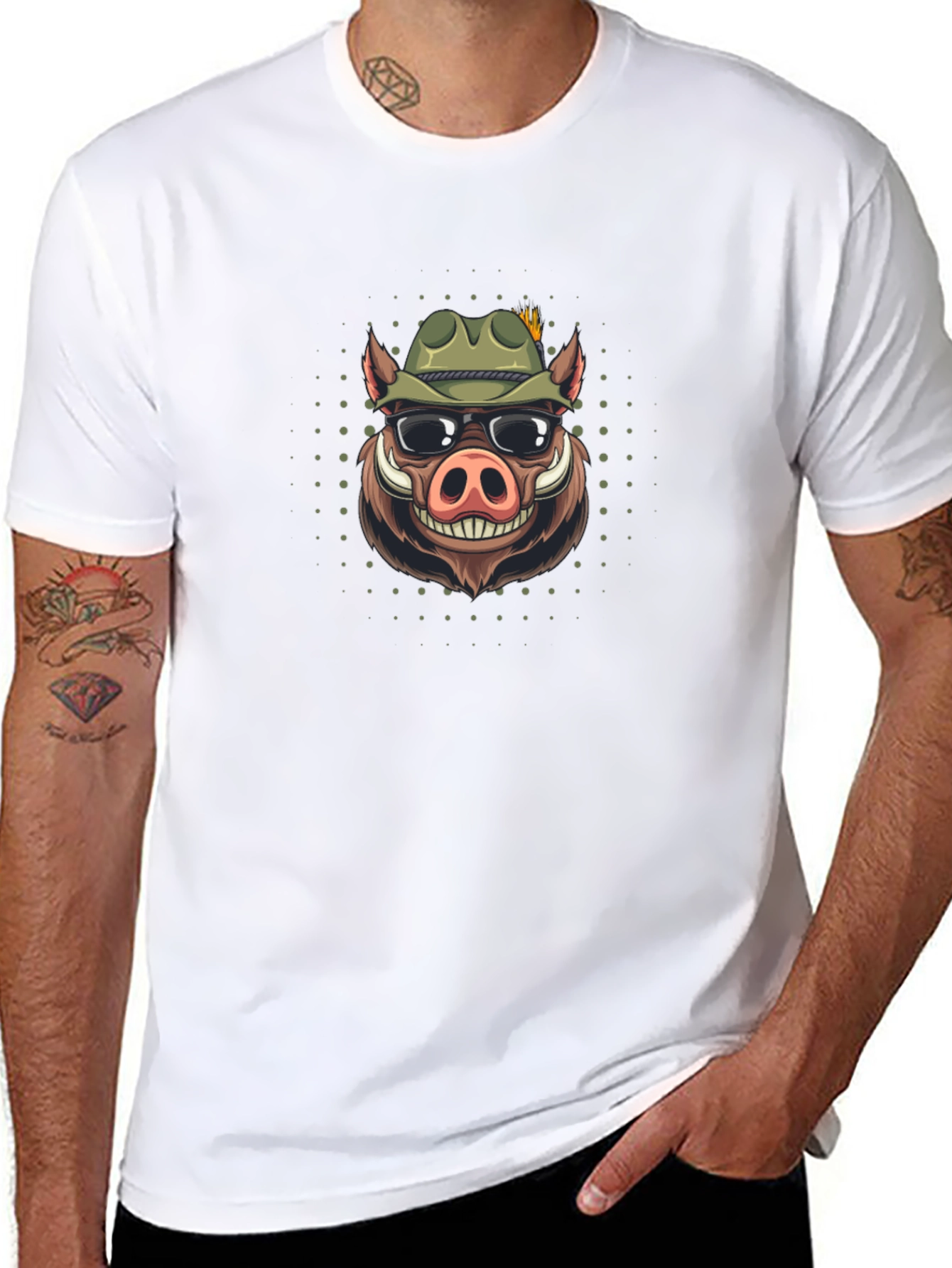 Cool Boar Graphic T-Shirt