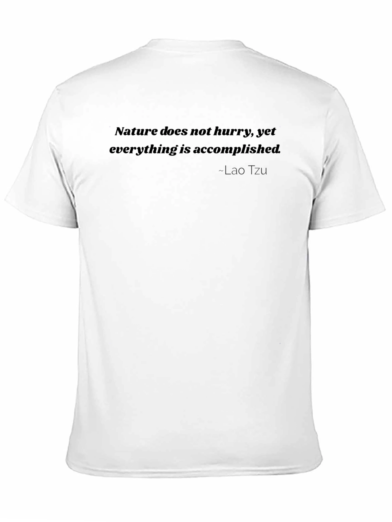 Nature Quote T-Shirt - Lao Tzu Wisdom