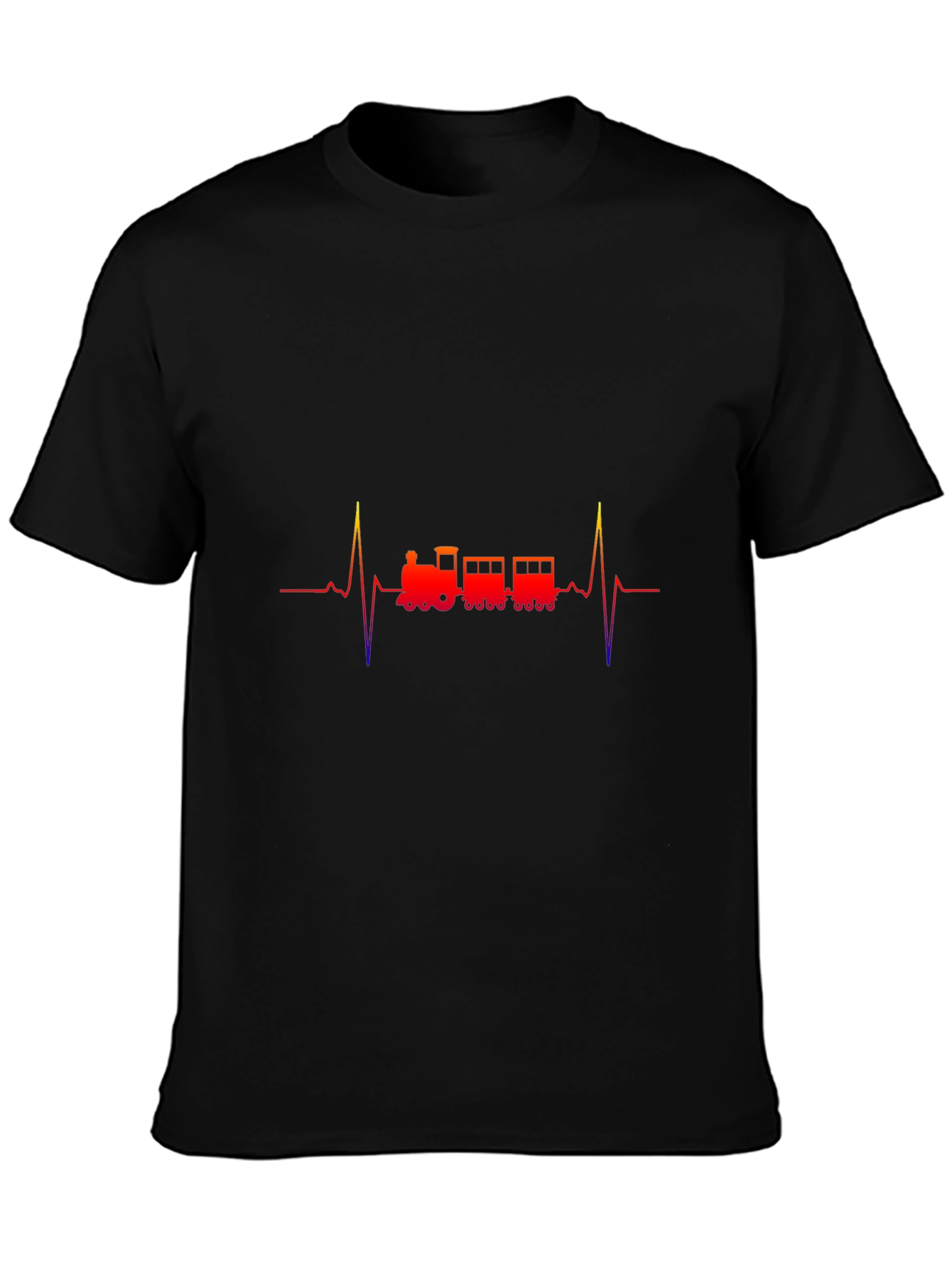 Train Heartbeat T-Shirt - Railroad Enthusiast Tee