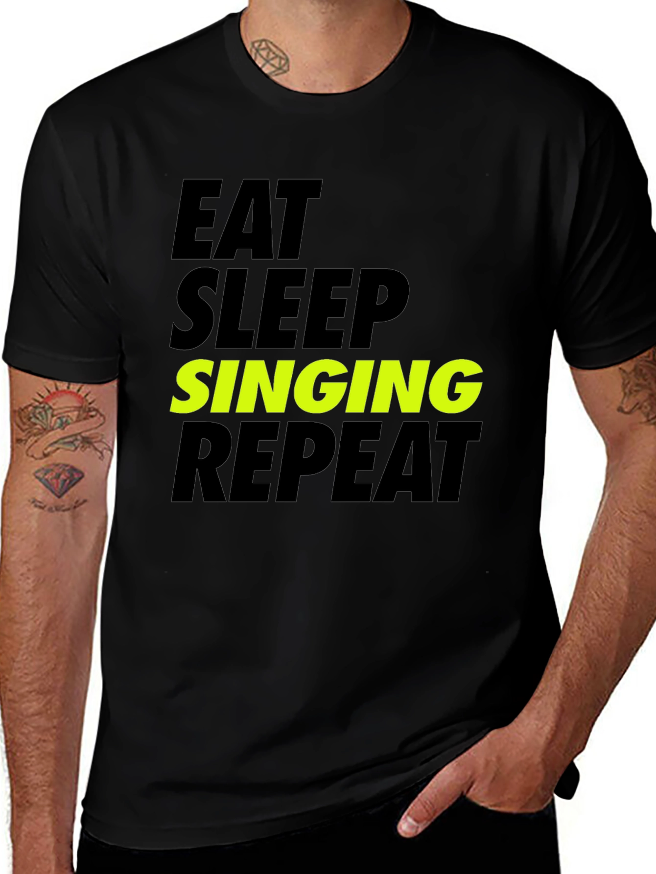 Eat Sleep Singing Repeat T-Shirt