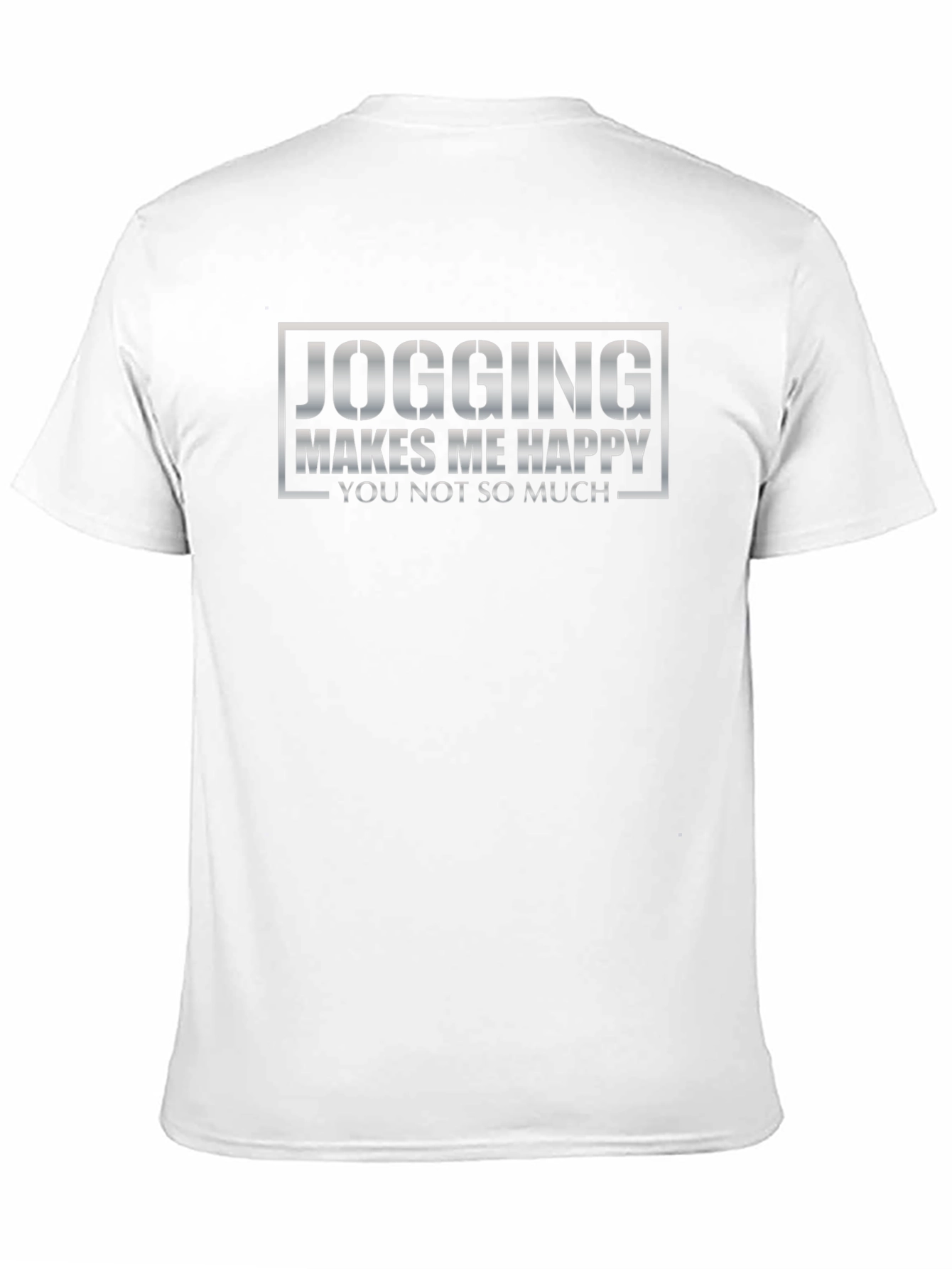 Jogging Makes Me Happy Black Graphic Tee