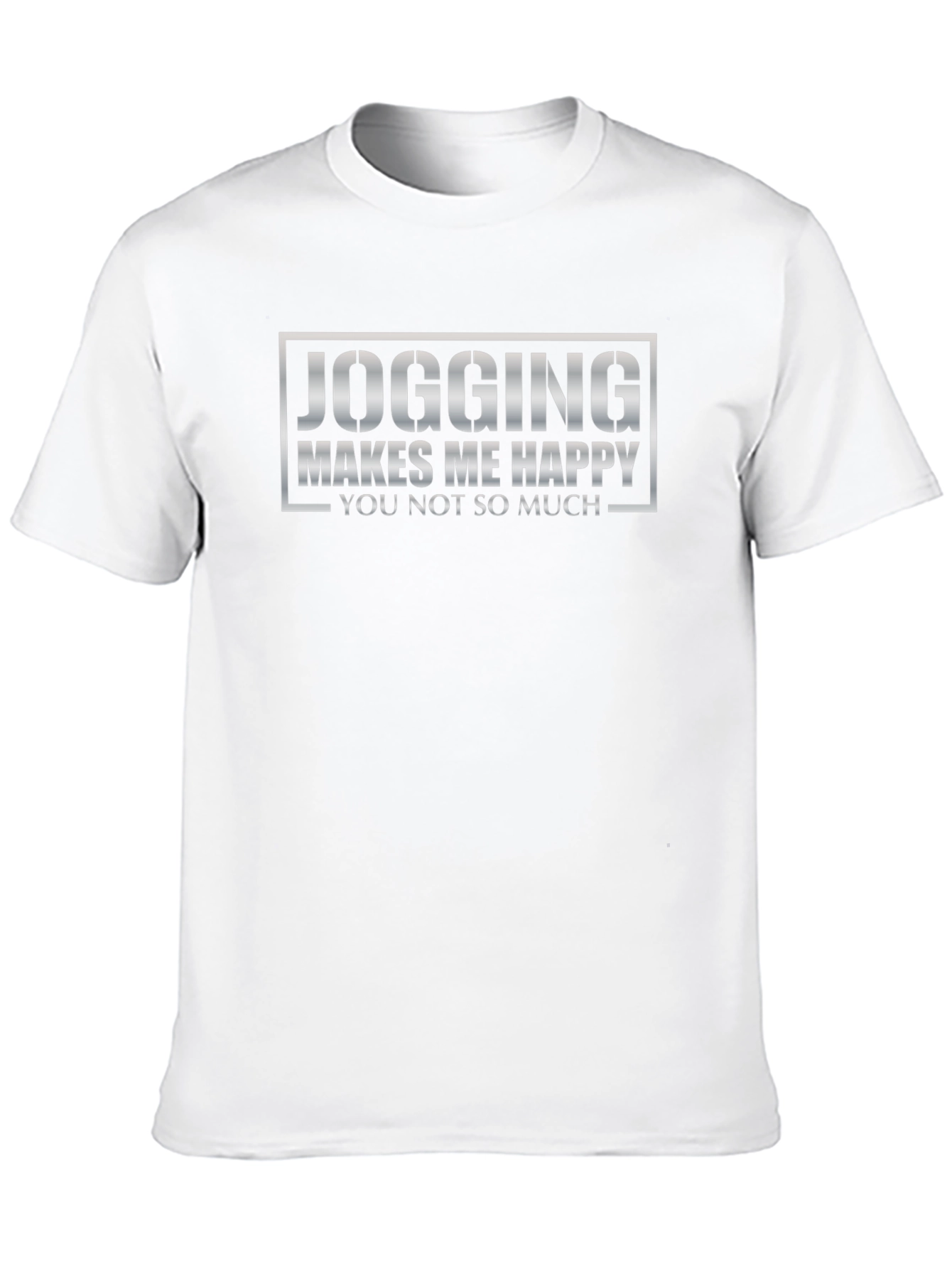 Jogging Makes Me Happy Black Graphic Tee