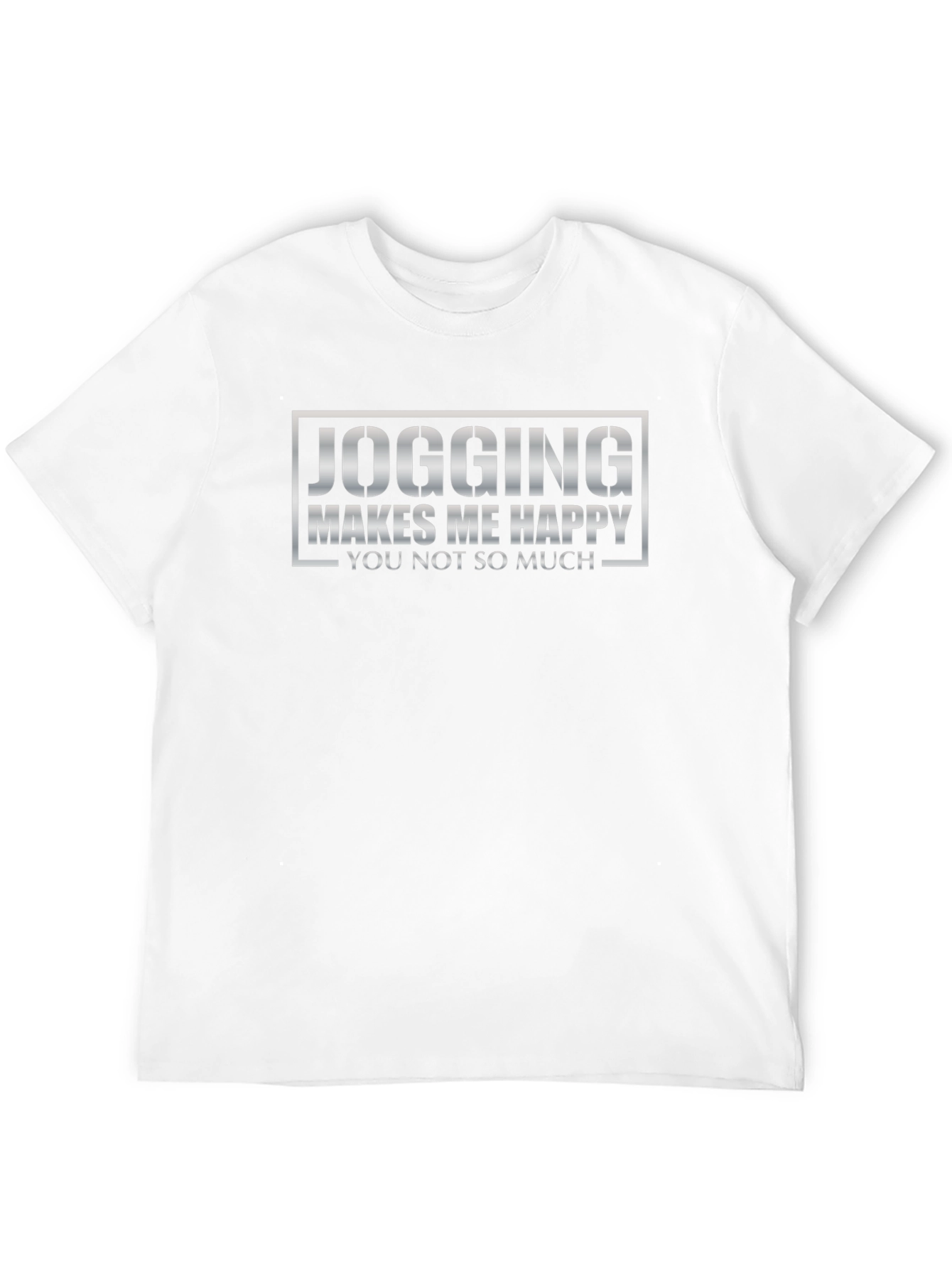Jogging Makes Me Happy Black Graphic Tee