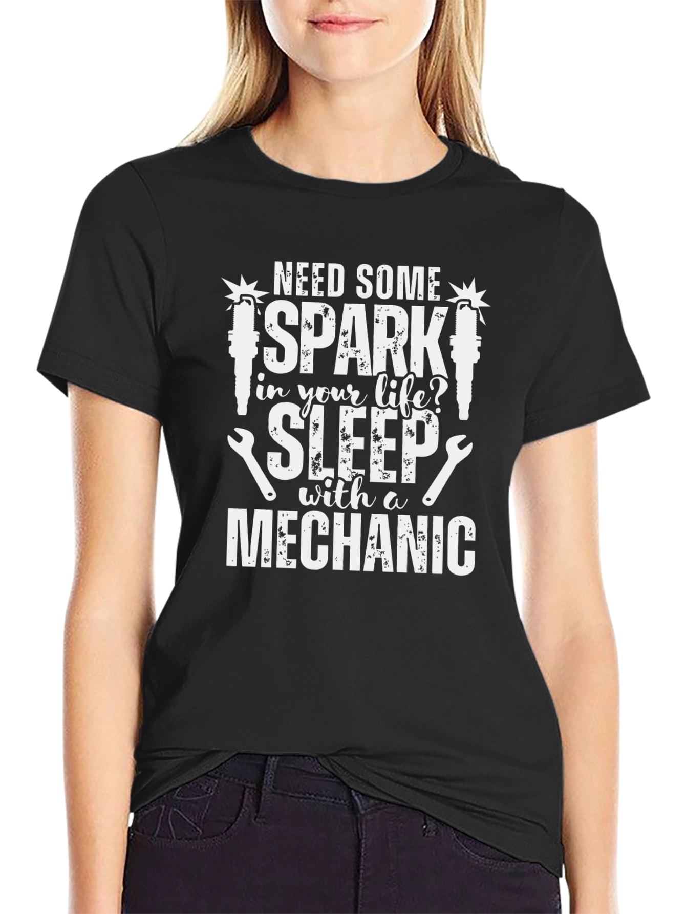 Mechanic T-Shirt - Spark Life Sleep with a Mechanic