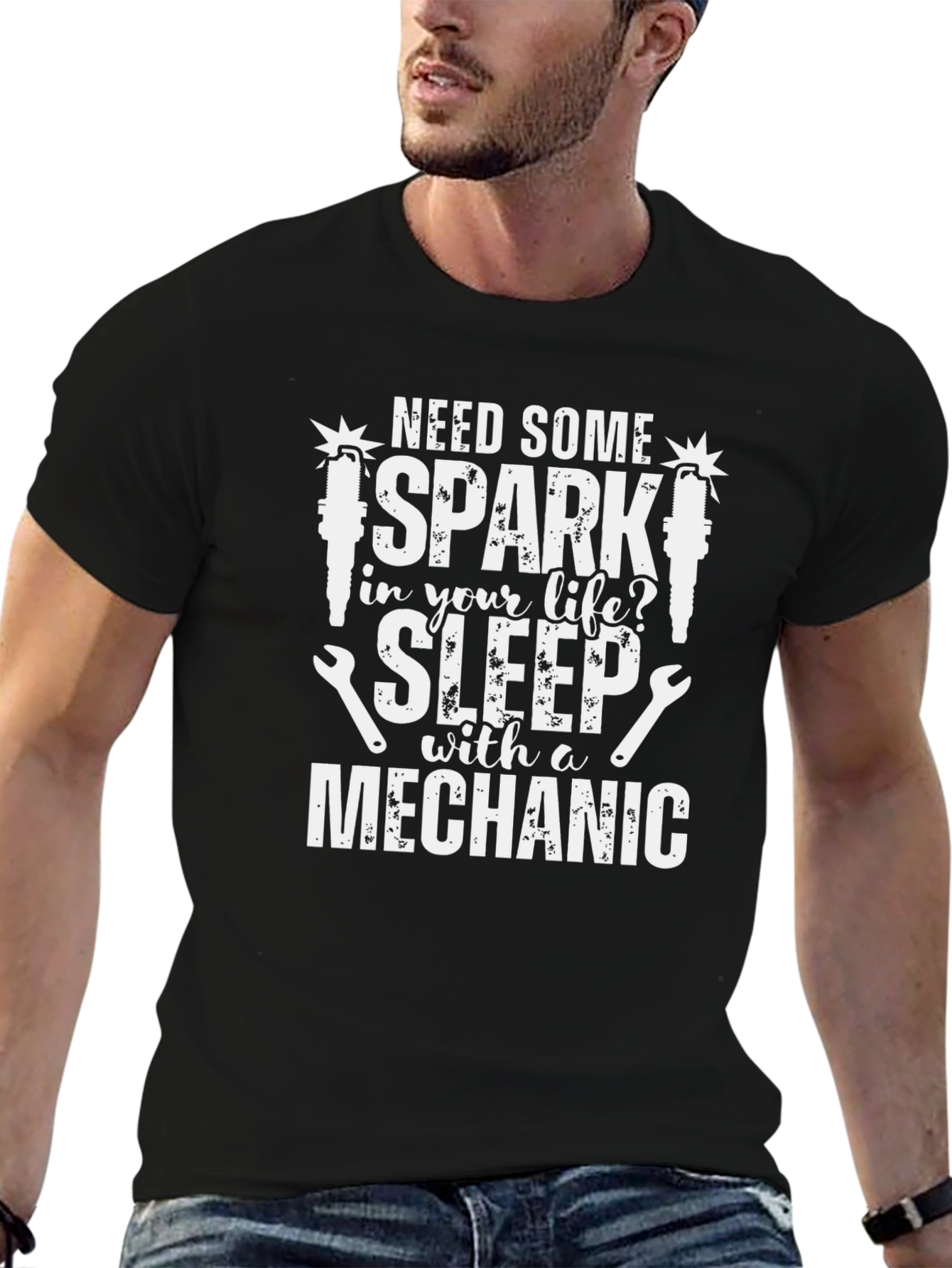 Mechanic T-Shirt - Spark Life Sleep with a Mechanic
