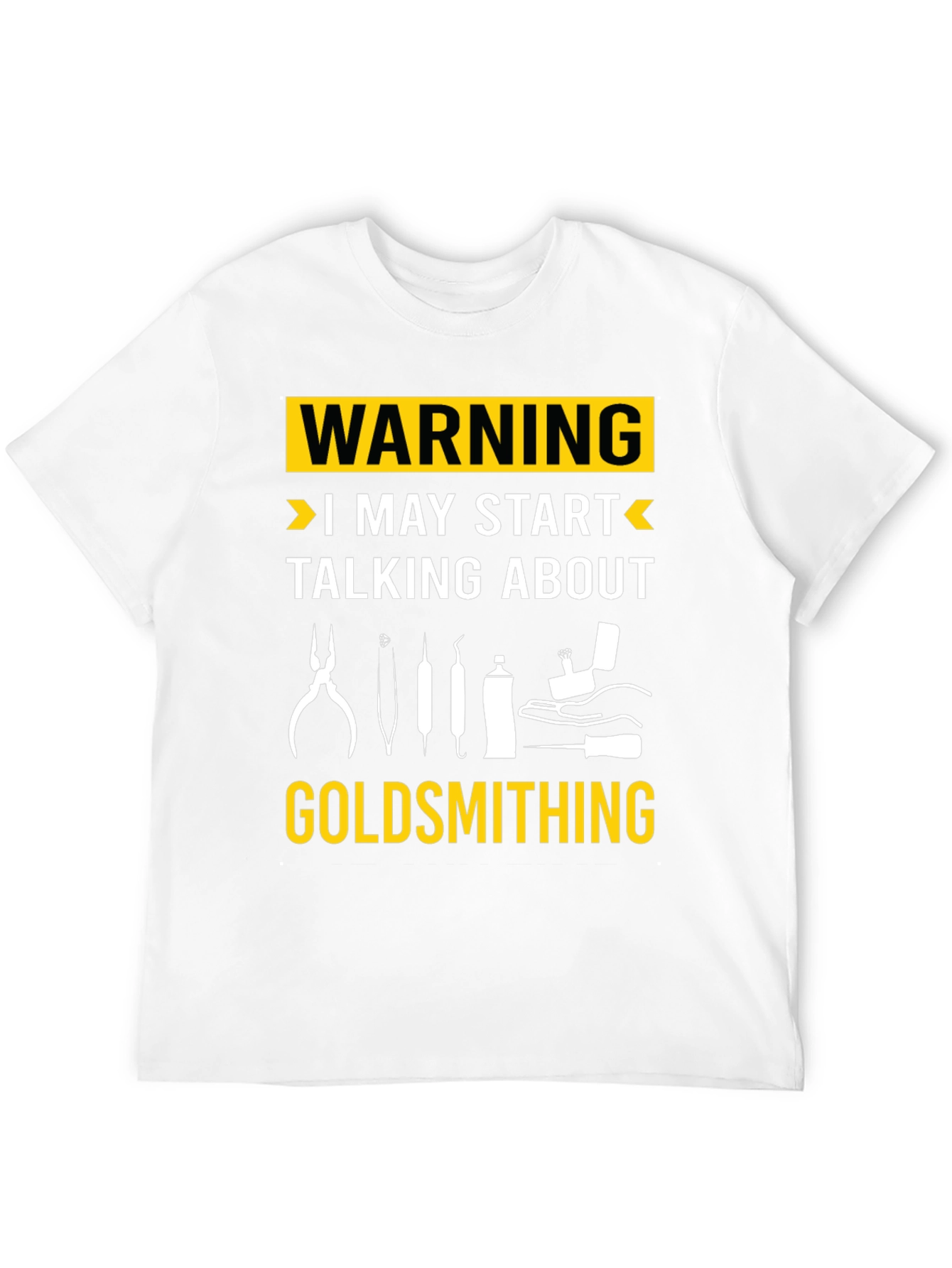 Warning Goldsmithing T-Shirt - Black