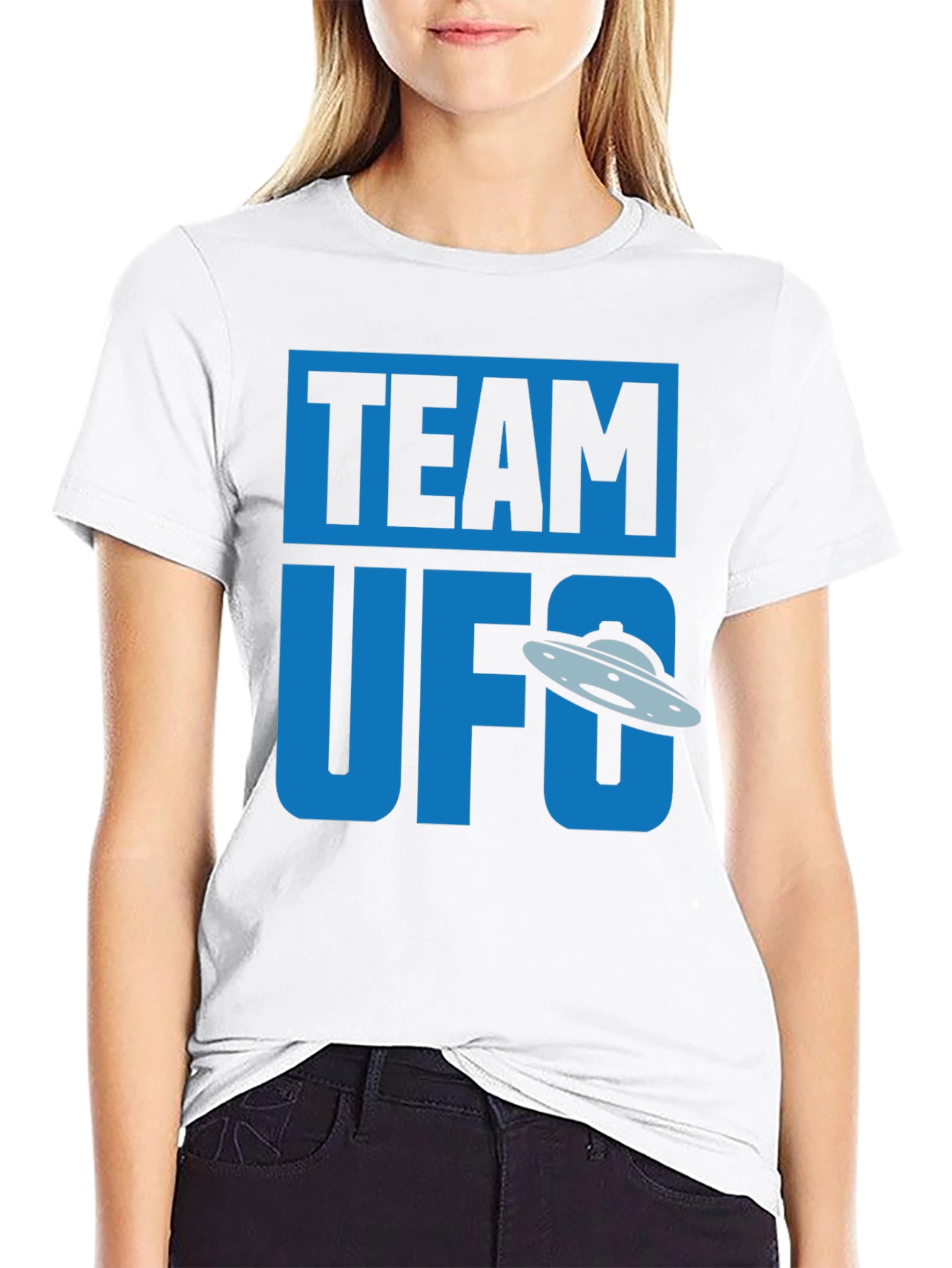 Team UFO Graphic T-Shirt - Black Cotton Tee