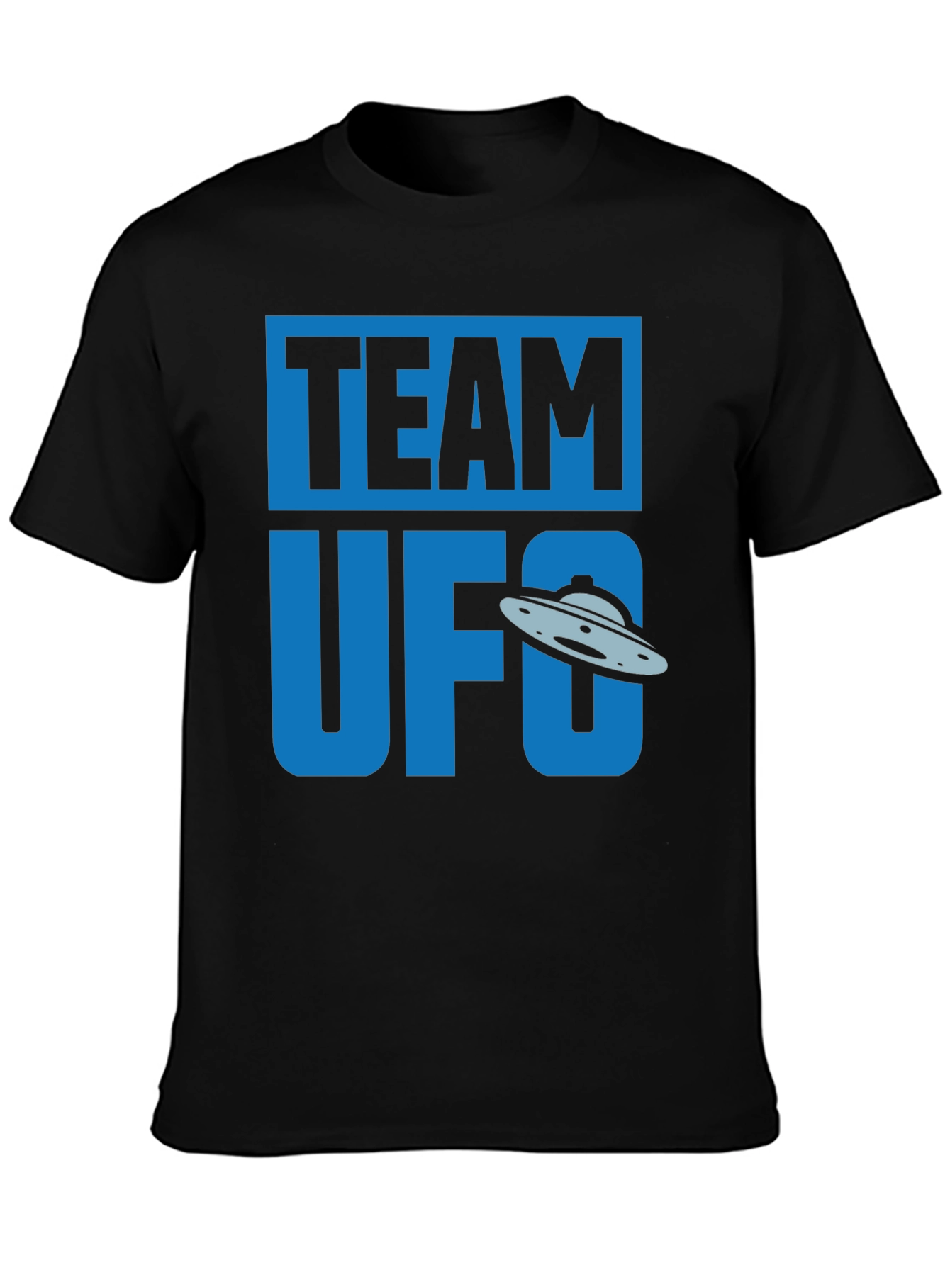 Team UFO Graphic T-Shirt - Black Cotton Tee