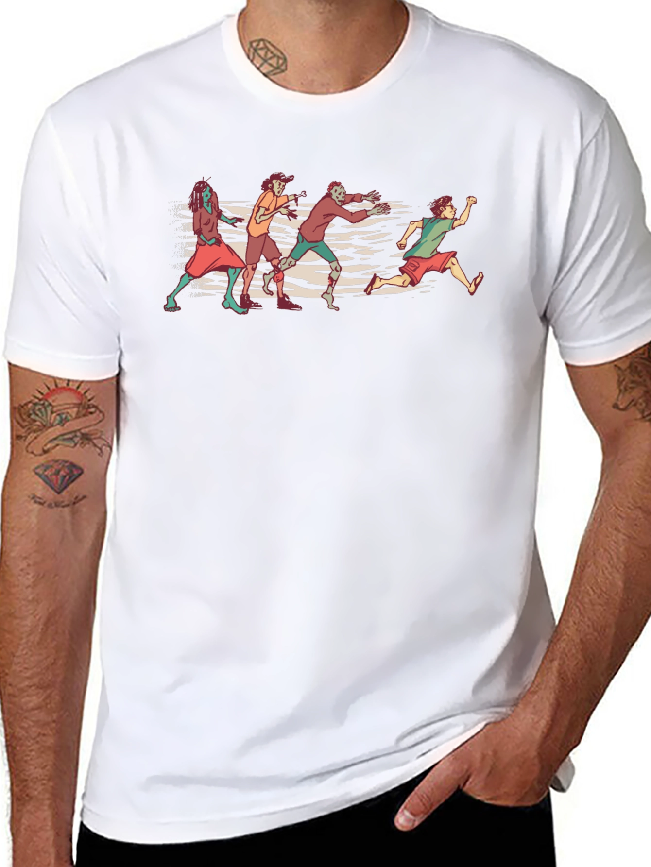 Zombie Chase Graphic Tee