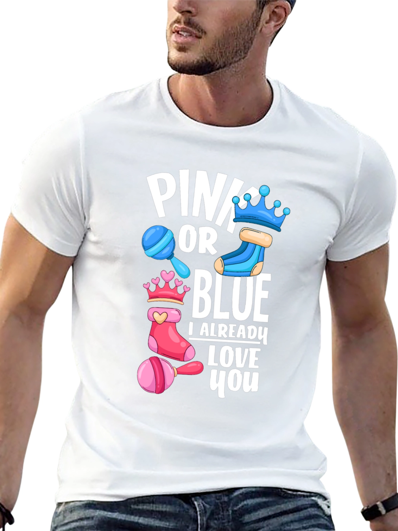 Pink or Blue Baby Shower T-Shirt