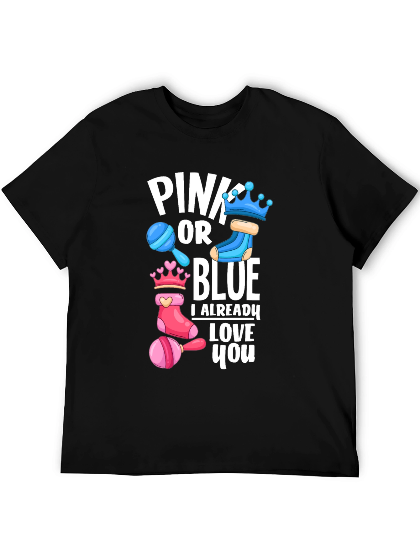 Pink or Blue Baby Shower T-Shirt