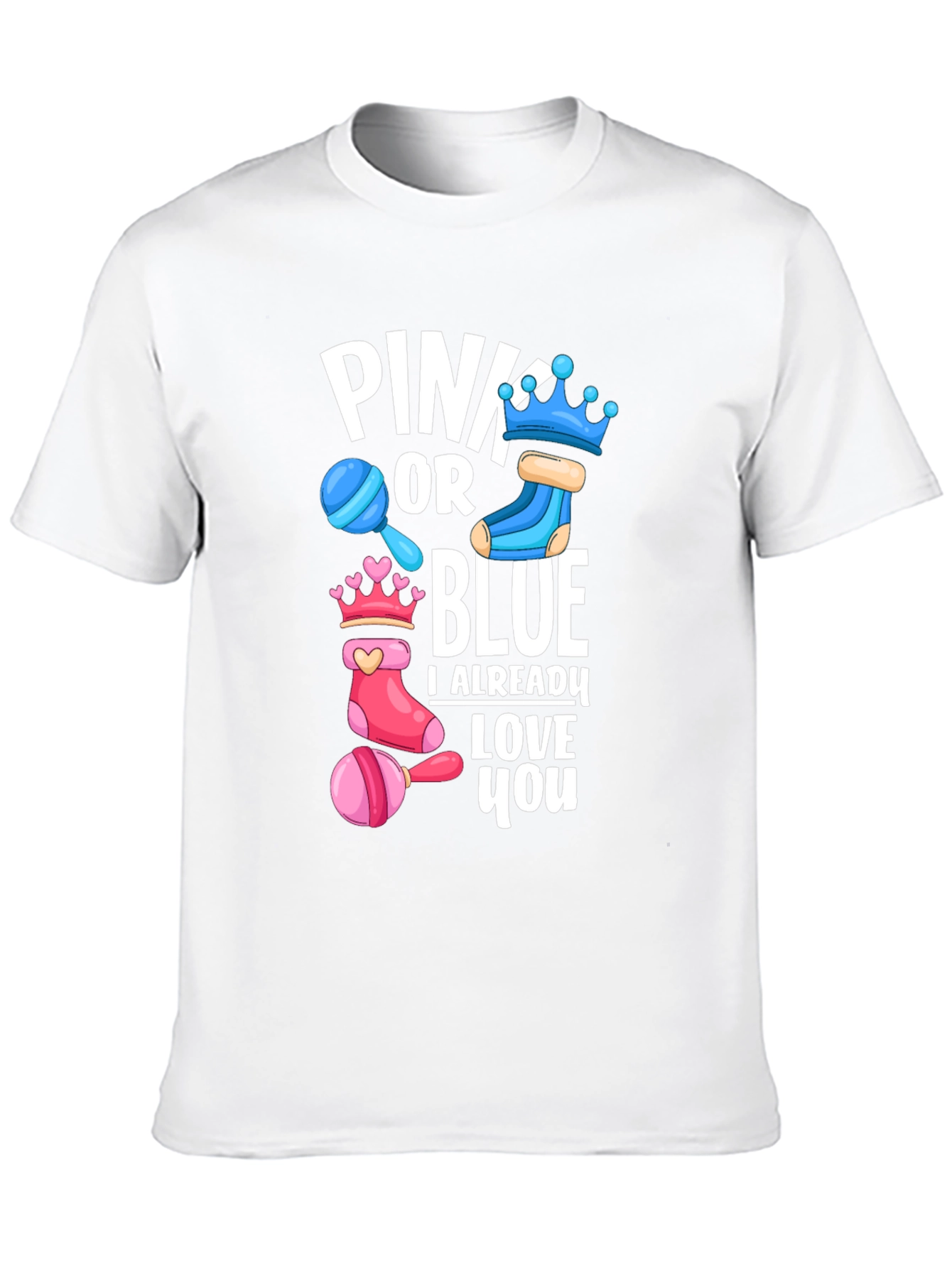 Pink or Blue Baby Shower T-Shirt
