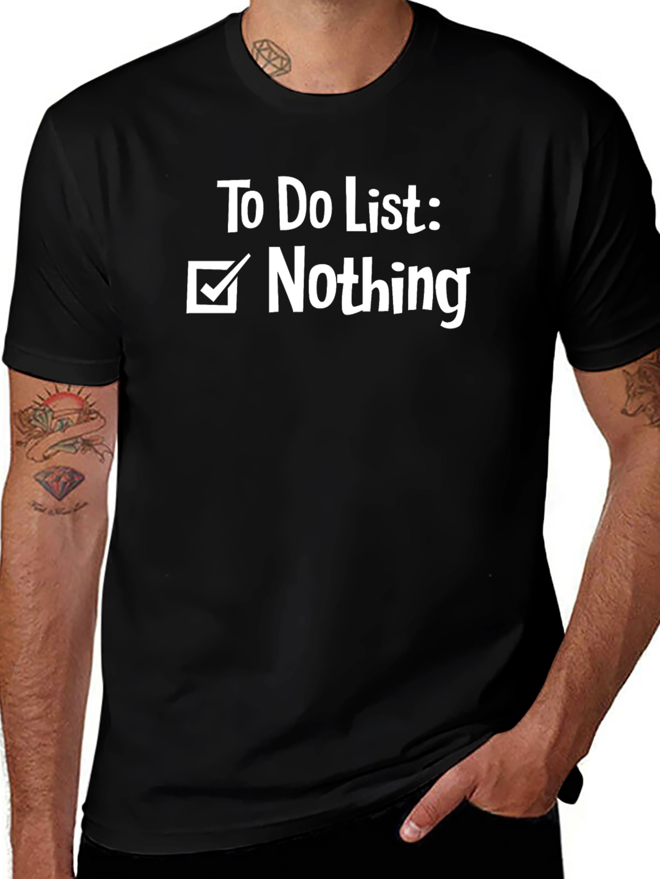 To Do List Nothing Graphic T-Shirt