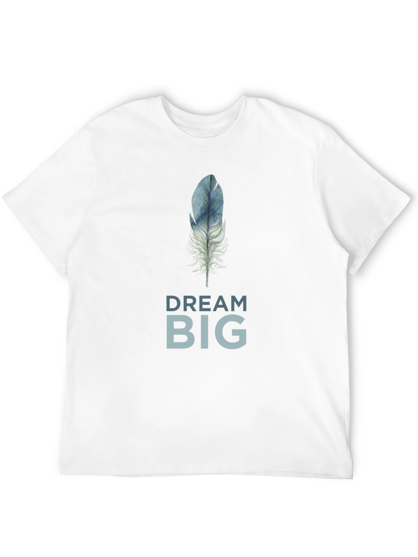 Dream Big Feather Graphic T-Shirt - Soft Cotton Tee