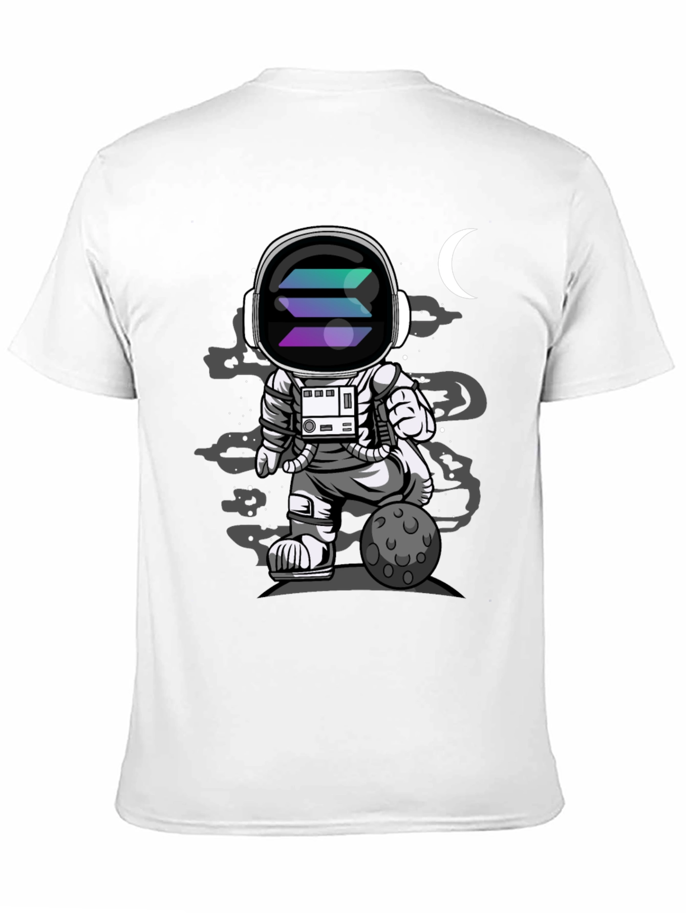 Astronaut Solana T-Shirt - Space Crypto Tee