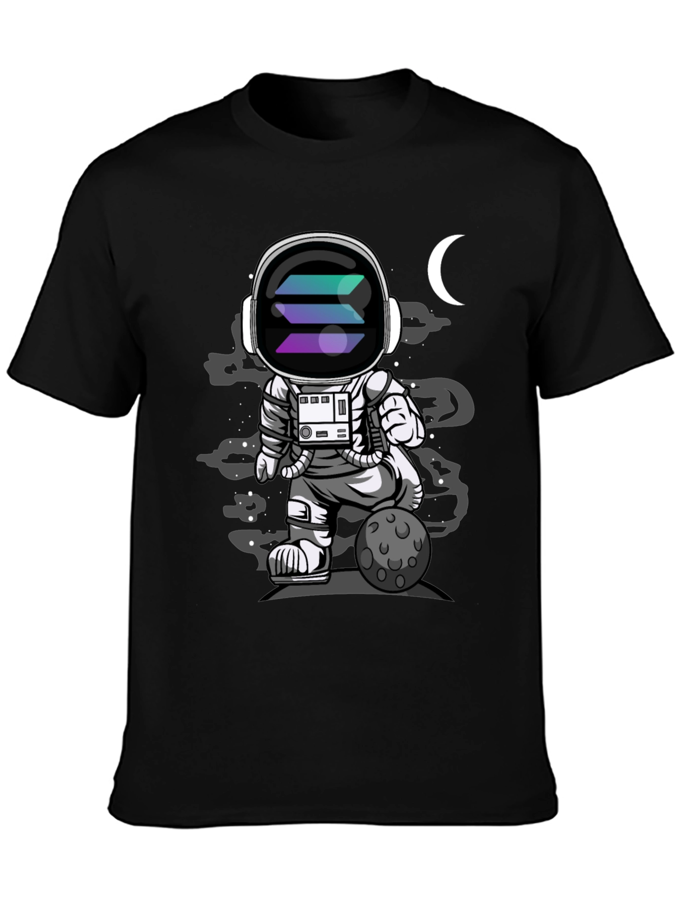 Astronaut Solana T-Shirt - Space Crypto Tee