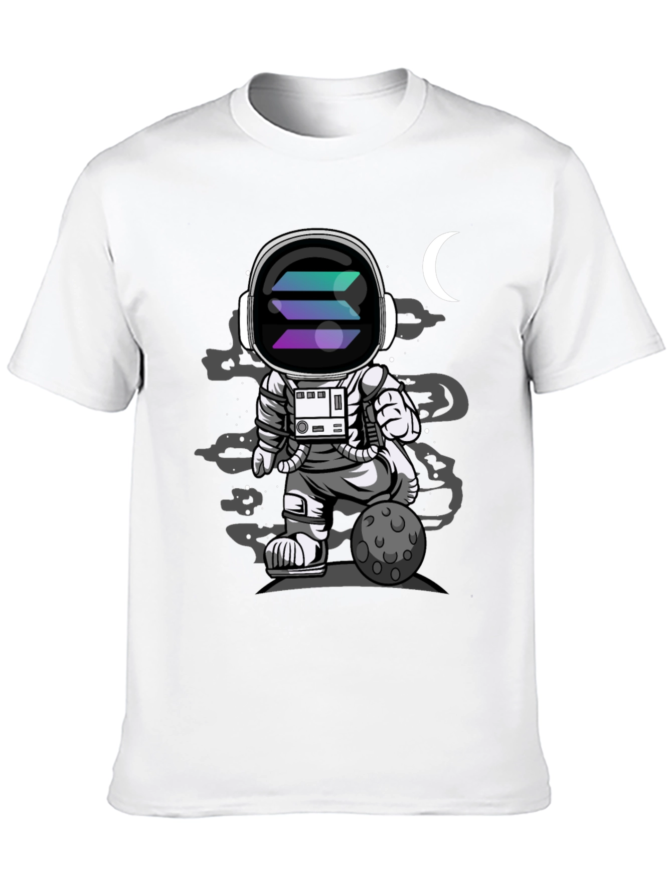 Astronaut Solana T-Shirt - Space Crypto Tee