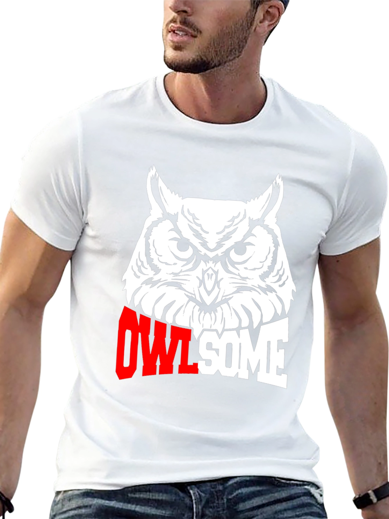 Owl-some Graphic Tee - Black Cotton T-Shirt