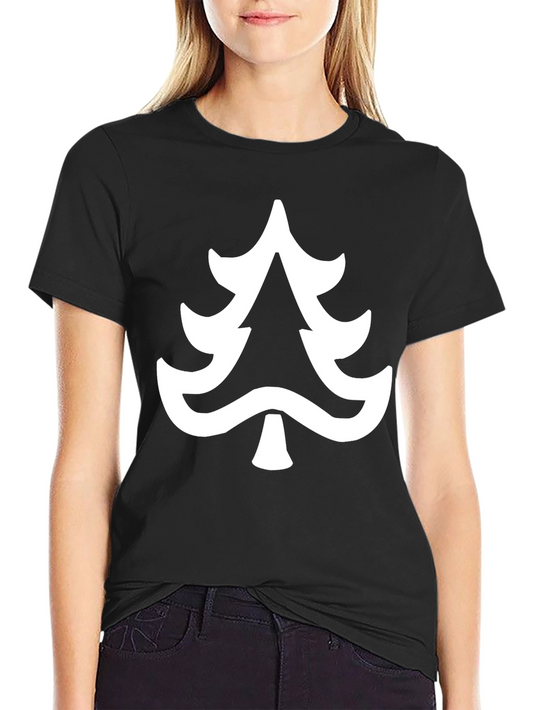 Minimalist Tree Graphic Tee - Soft Cotton Blend